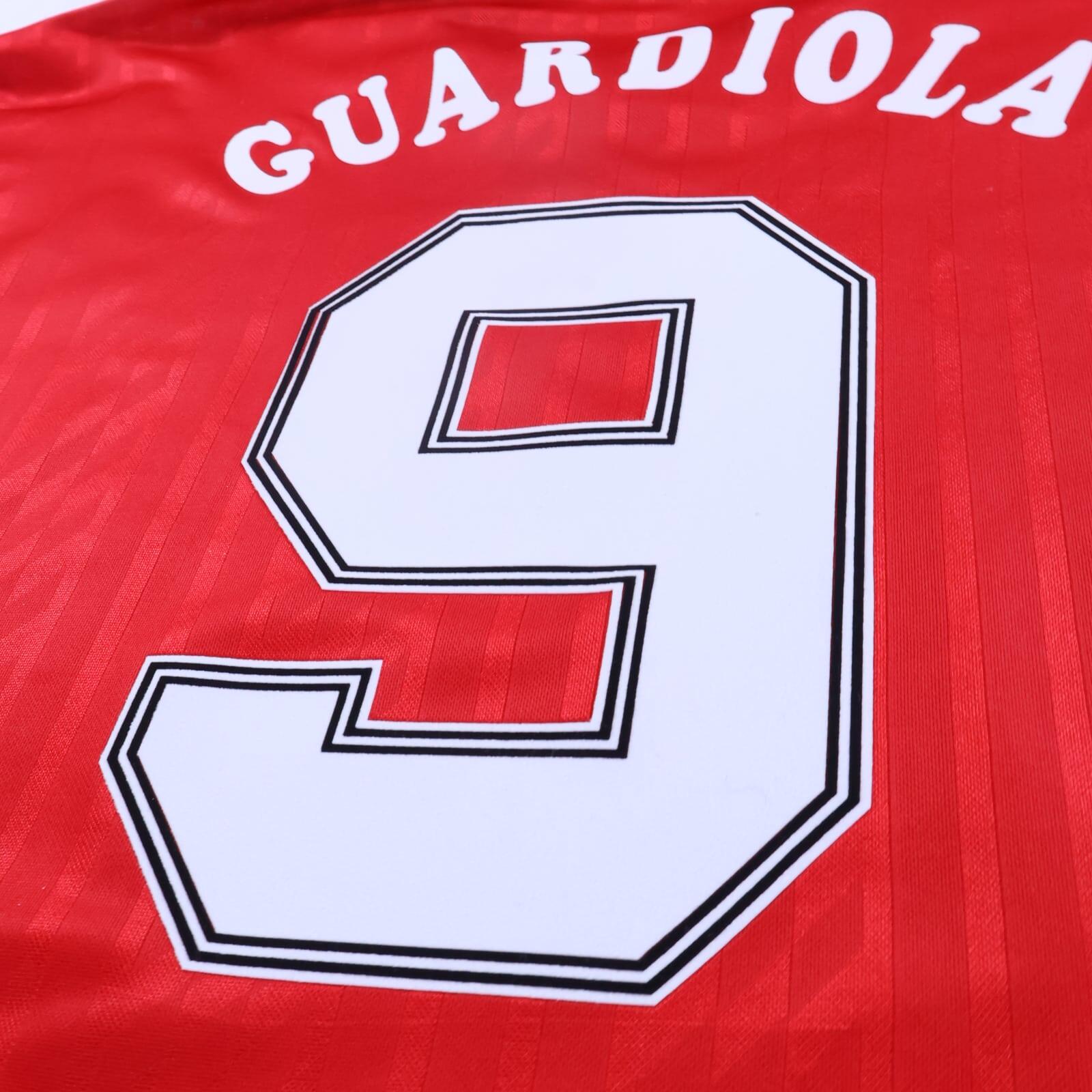 Spain Guardiola #9 1994/95 Home Shirt - XL