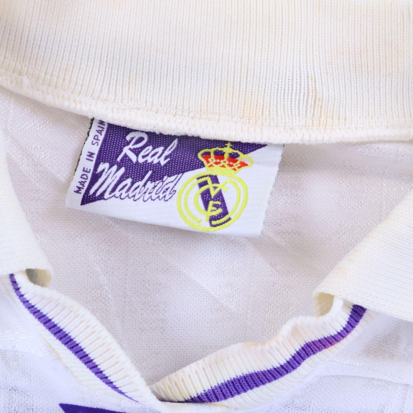 Real Madrid Suker #9 1996/97 Home Shirt - 2XL