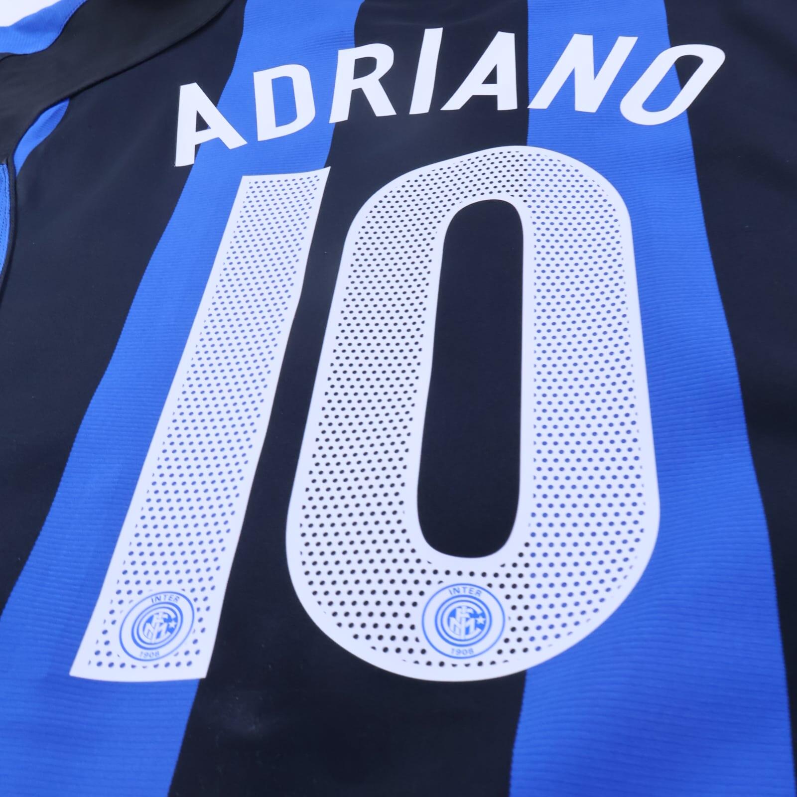 Inter Milan Adriano #10 2003/04 Home Shirt - L