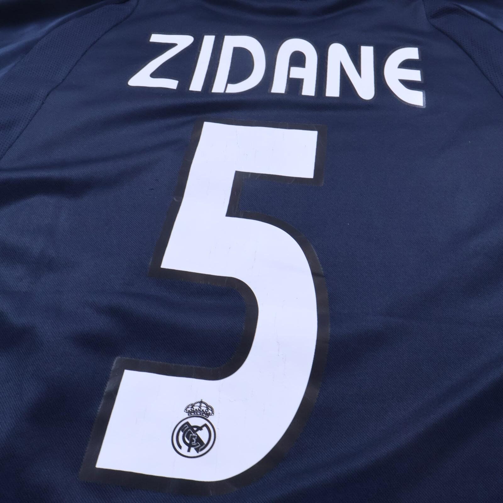 Real Madrid Zidane #5 2003/04 Away Shirt - S