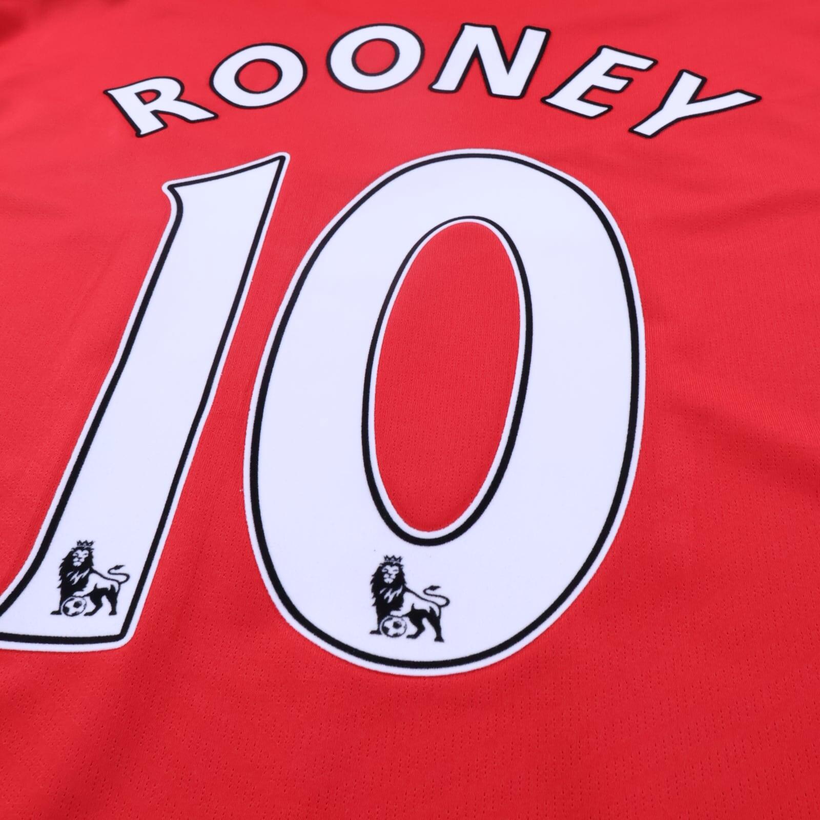 *MINT* Manchester United Rooney #10 2009/10 Home Shirt - Long Sleeve - 2XL
