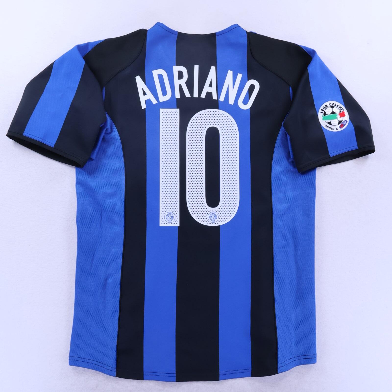 Inter Milan Adriano #10 2004/05 Home Shirt - M