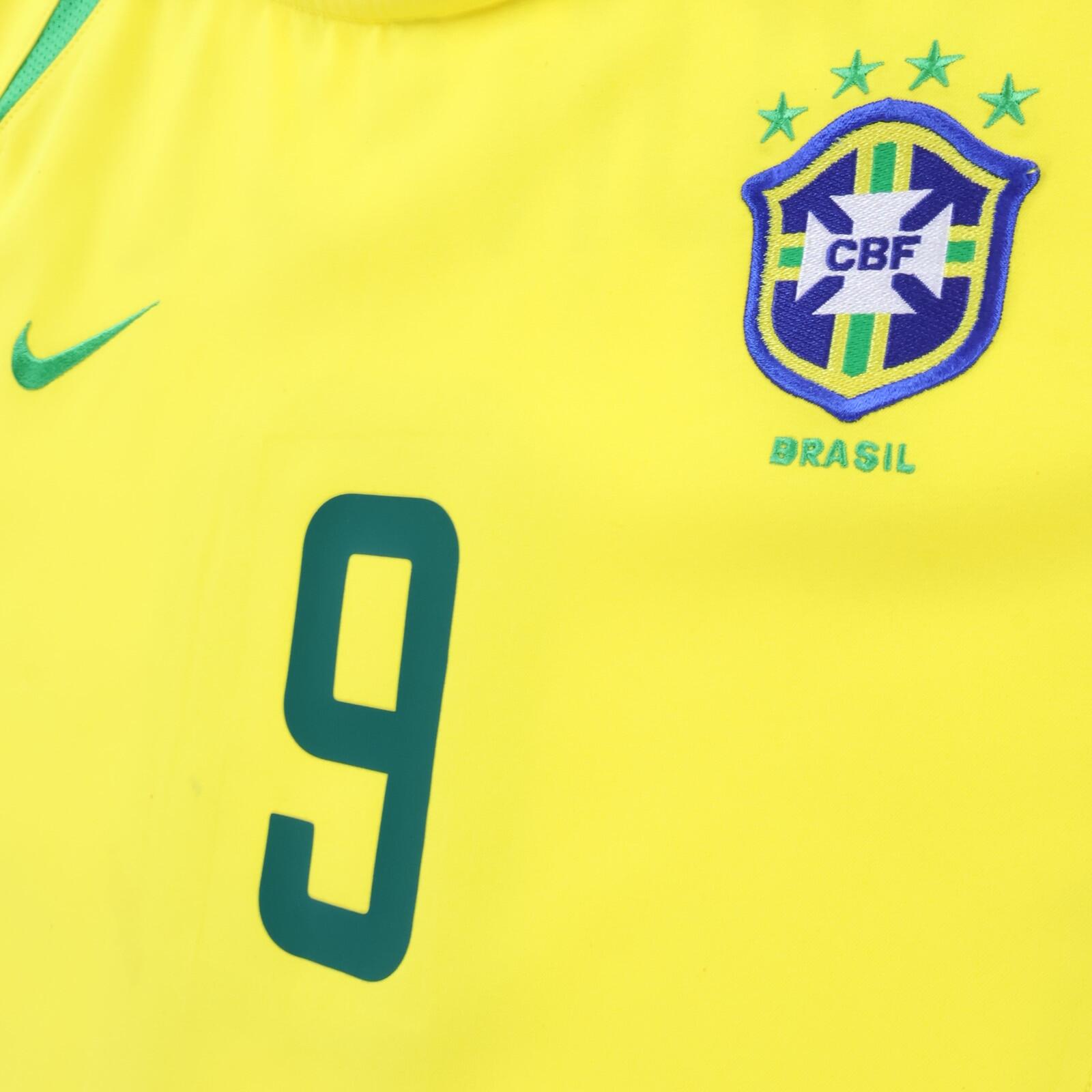 Brazil Ronaldo #9 2002/04 Home Shirt - L