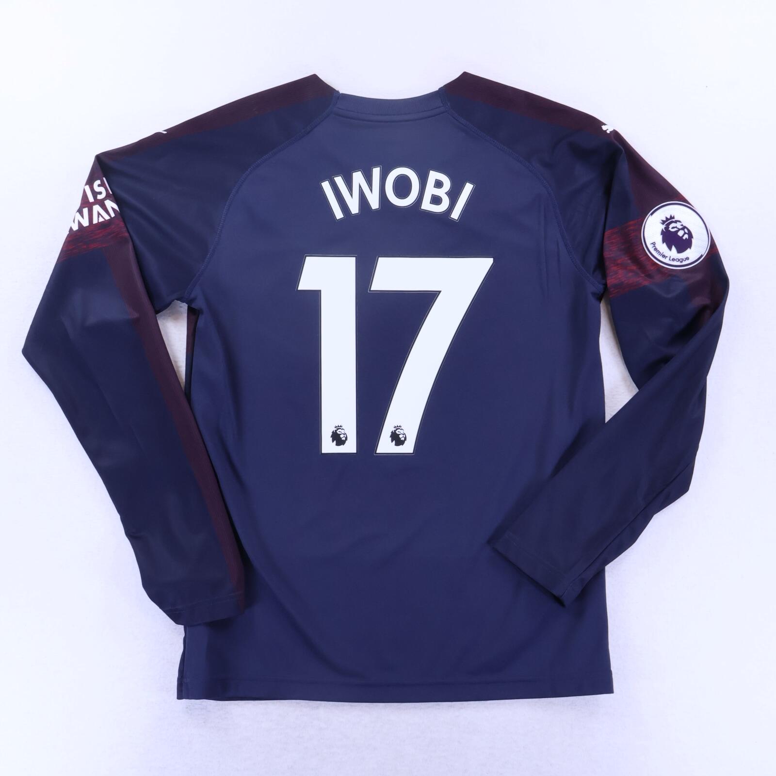 Arsenal Iwobi #17 2018/19 Away Shirt - Long Sleeve - M