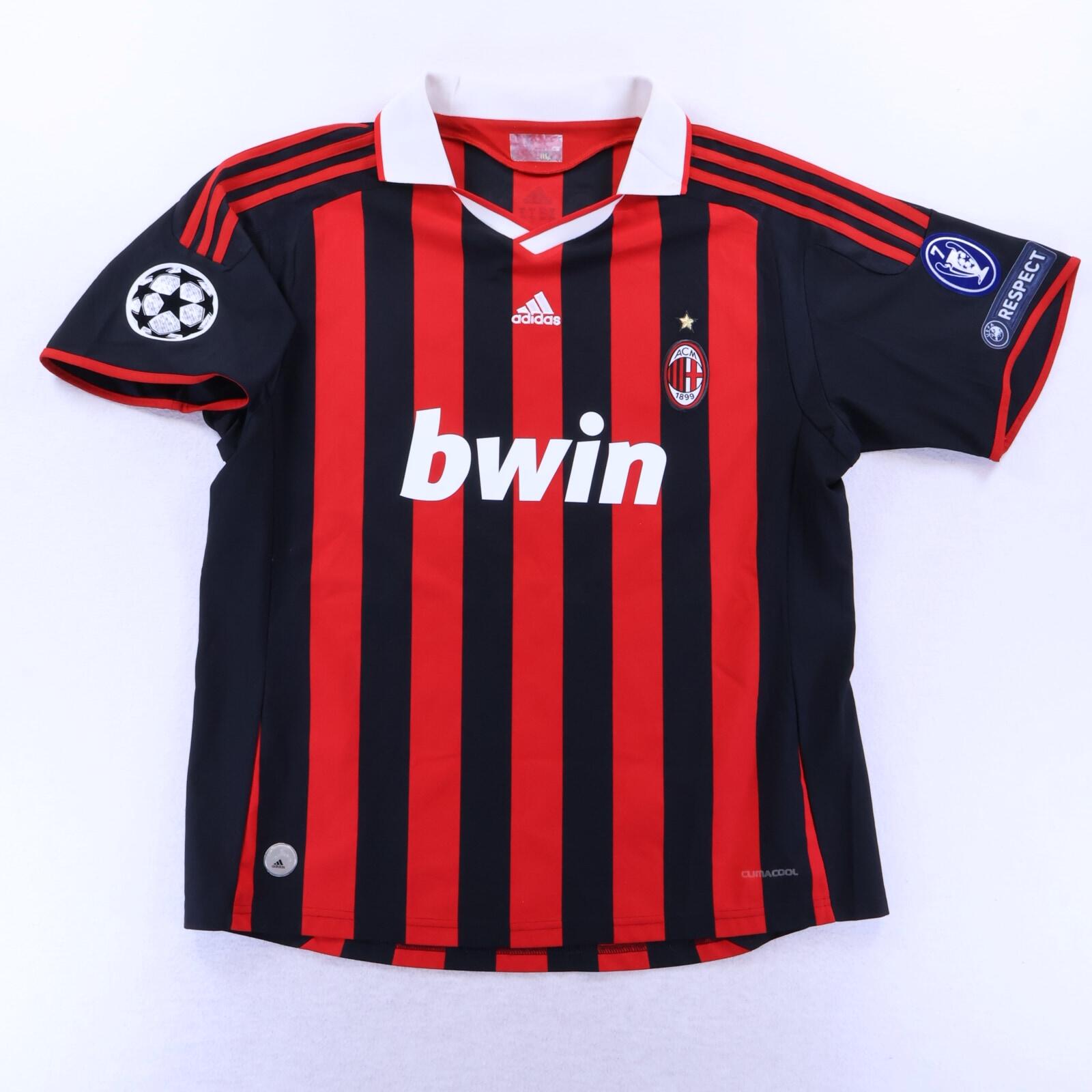 Ac Milan Ronaldinho #80 2009/10 Home Shirt - L