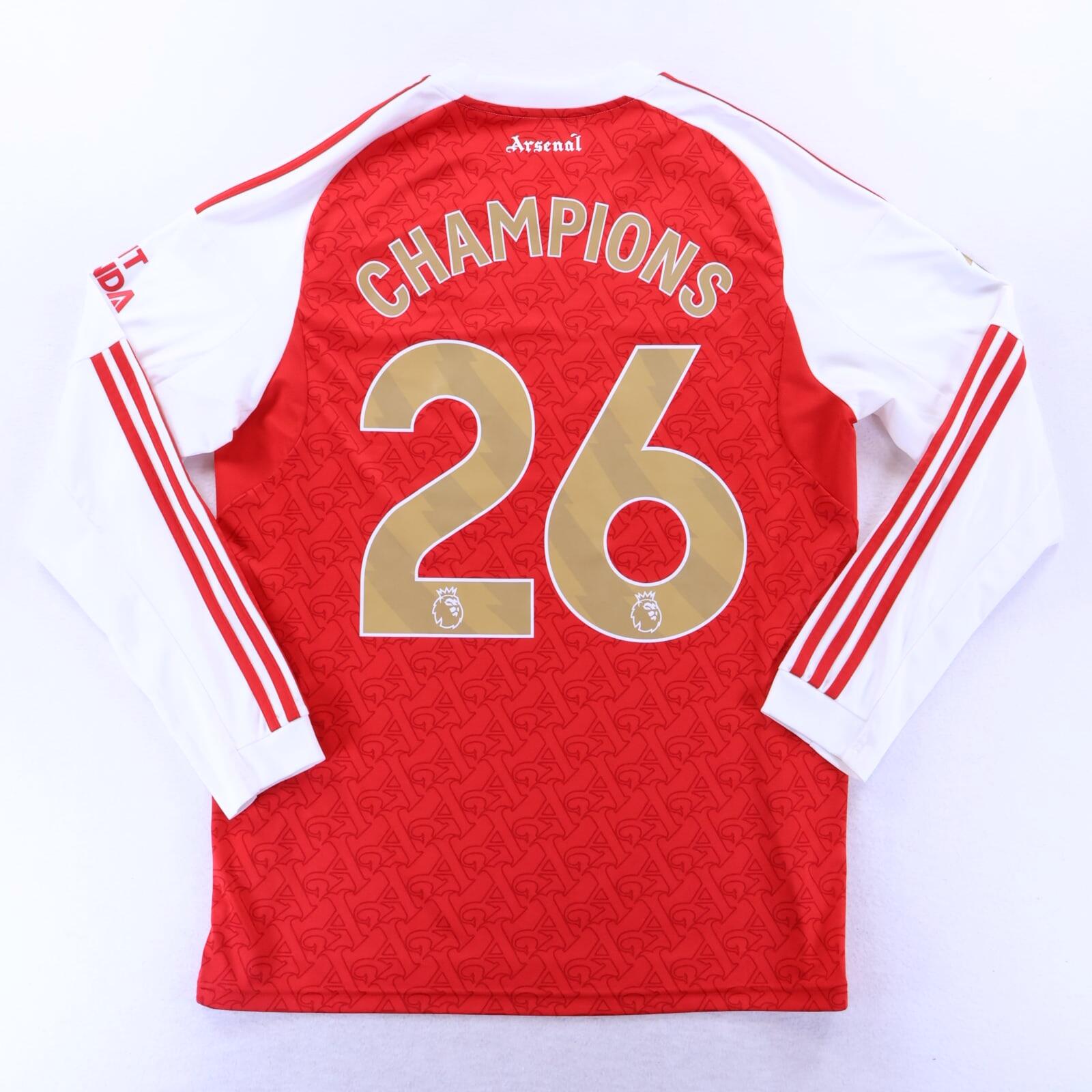 *NWT* Arsenal Champions #26 2025/26 Home Shirt - Long Sleeve - L