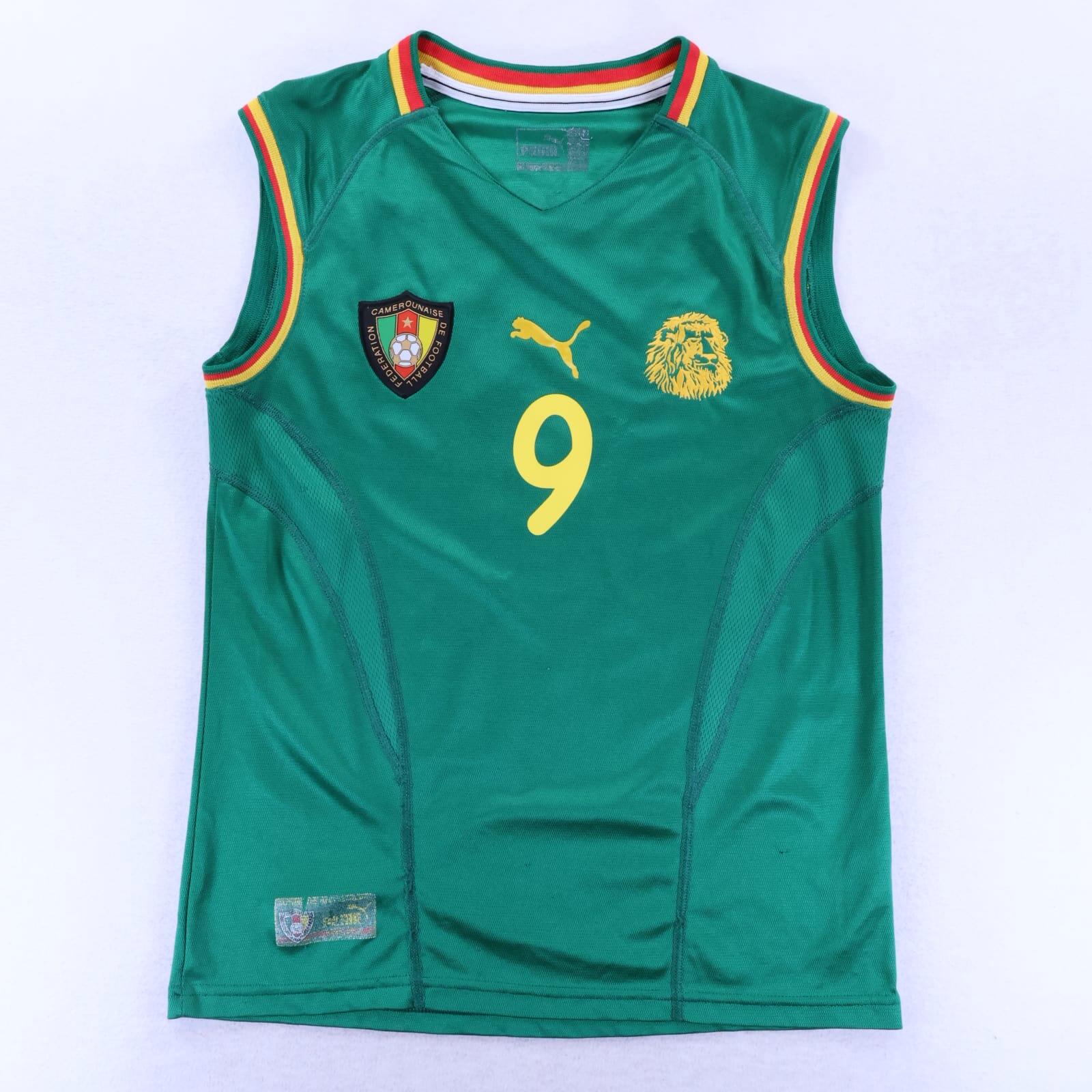 Cameroon Eto'O #9 2002 Home Sleeveless Vest - M