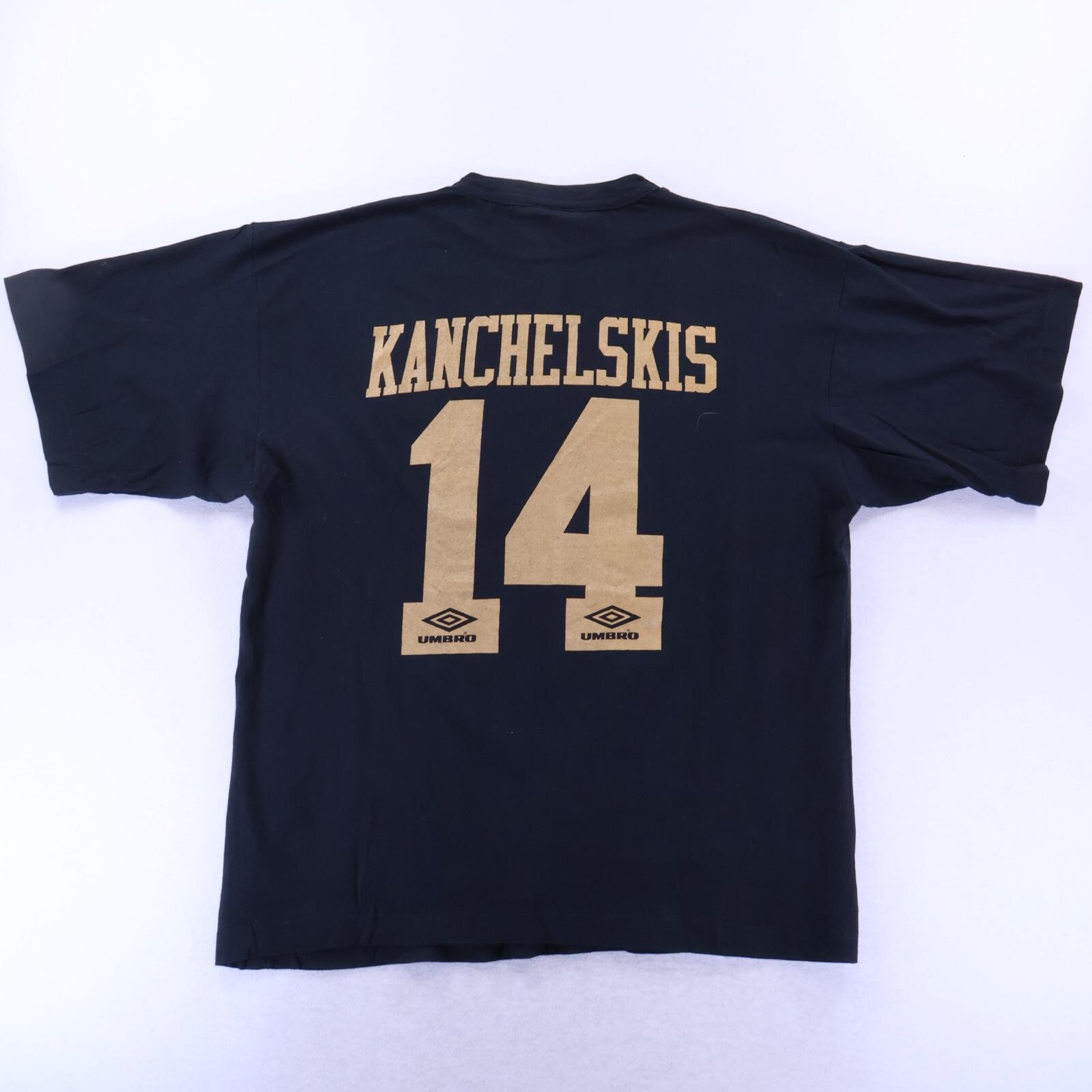 Manchester United Kanchelskis #14 1994/96 The Ukraine Express' Graphic T-Shirt - XL