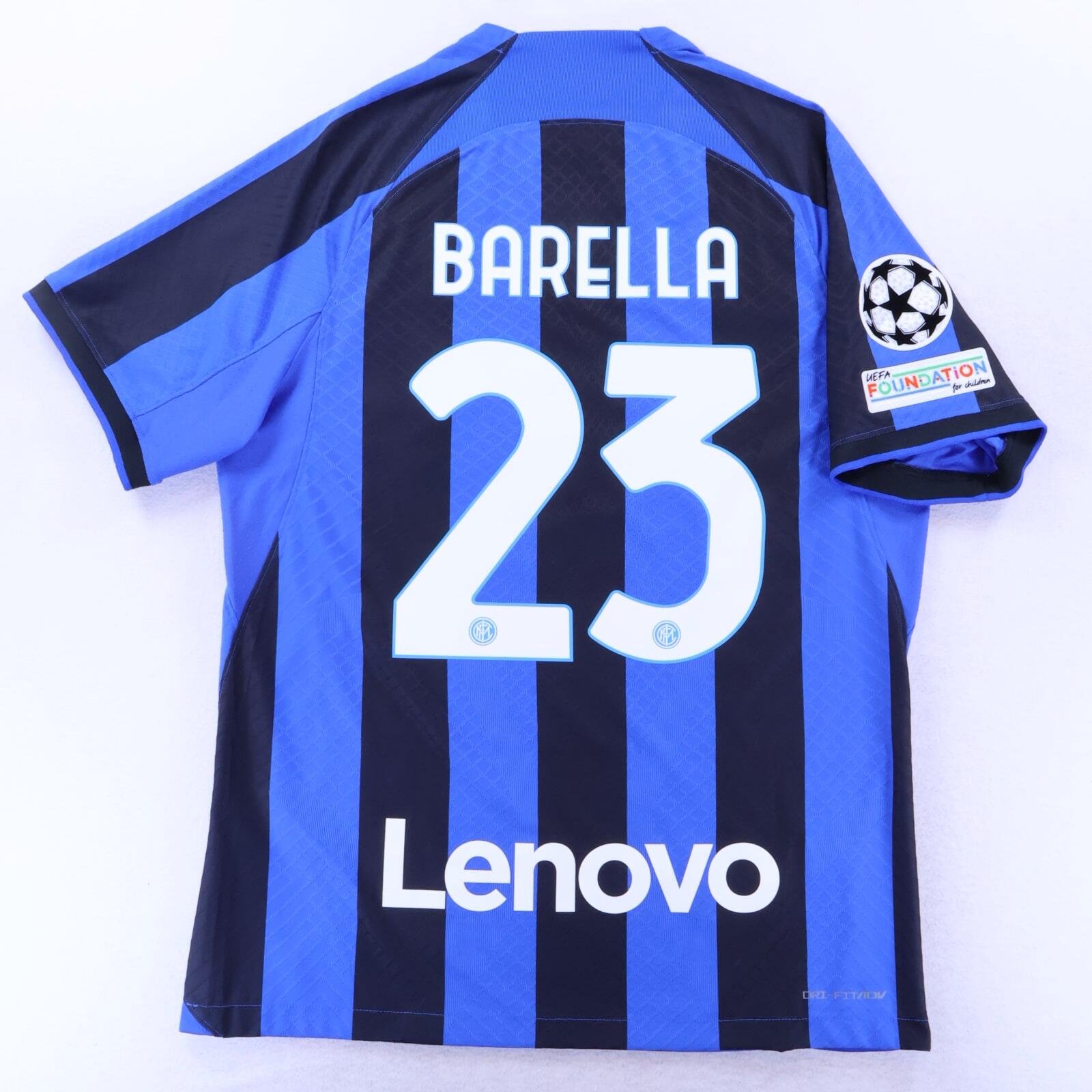 *MINT* Inter Milan Barella #23 2022/23 Home Shirt - Player Issue - XL