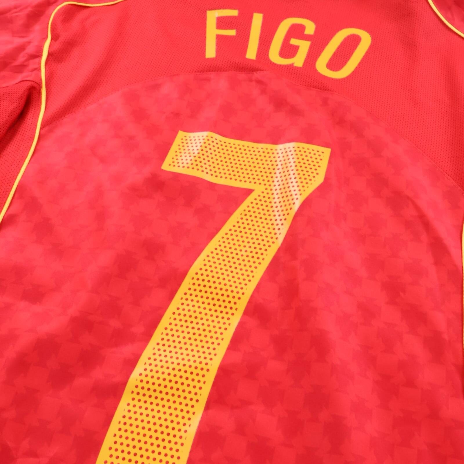 *MINT* Portugal Figo #7 2004 Home Shirt - M