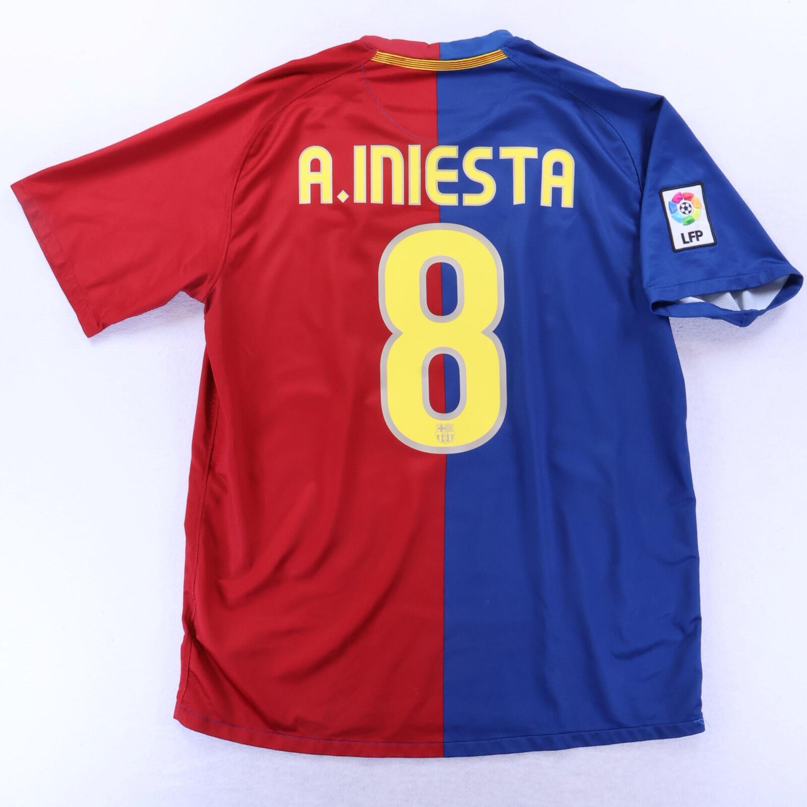 Barcelona A. Iniesta #8 2008/09 Home Shirt - L