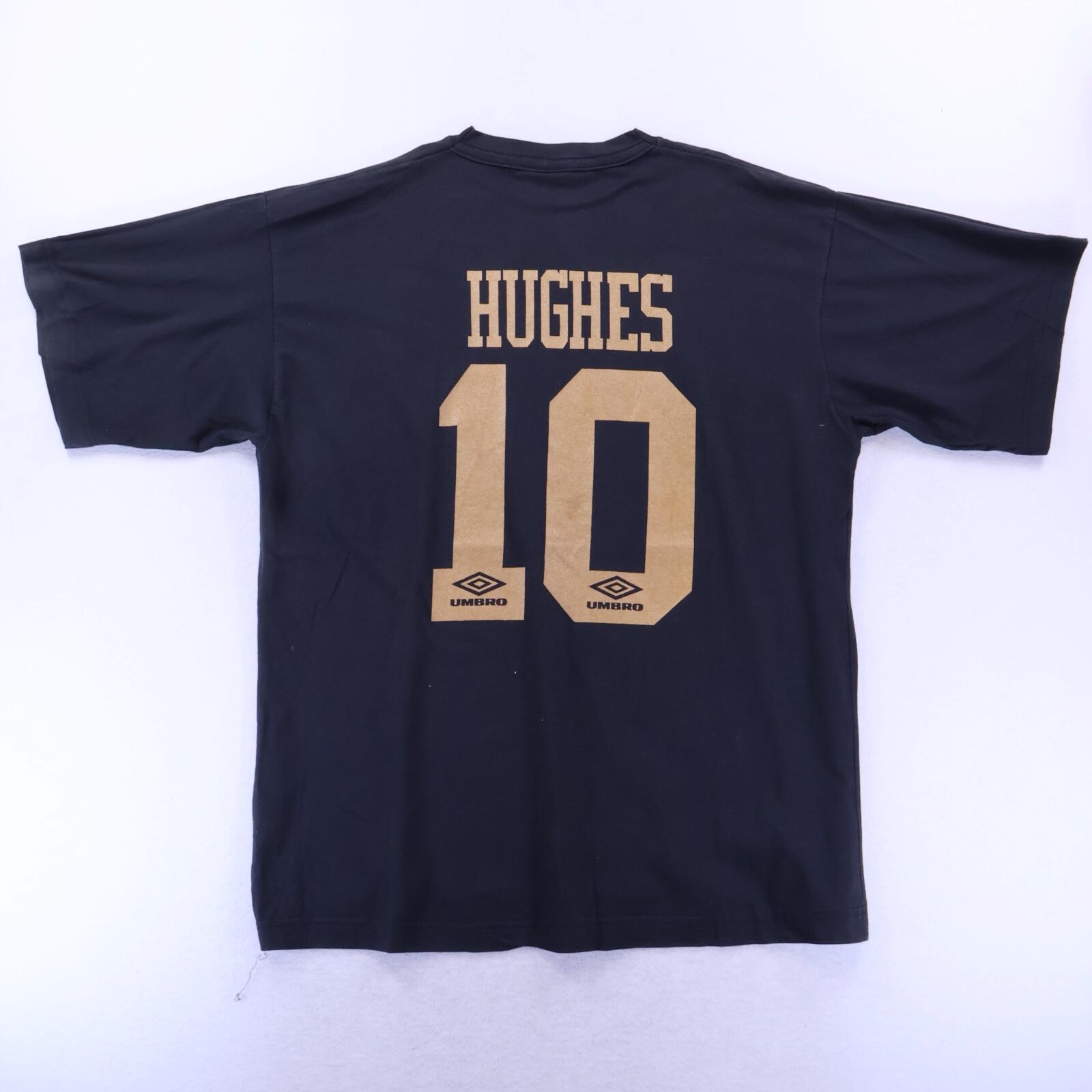 Manchester United Hughes #10 1993/95 Graphic T-Shirt - XL