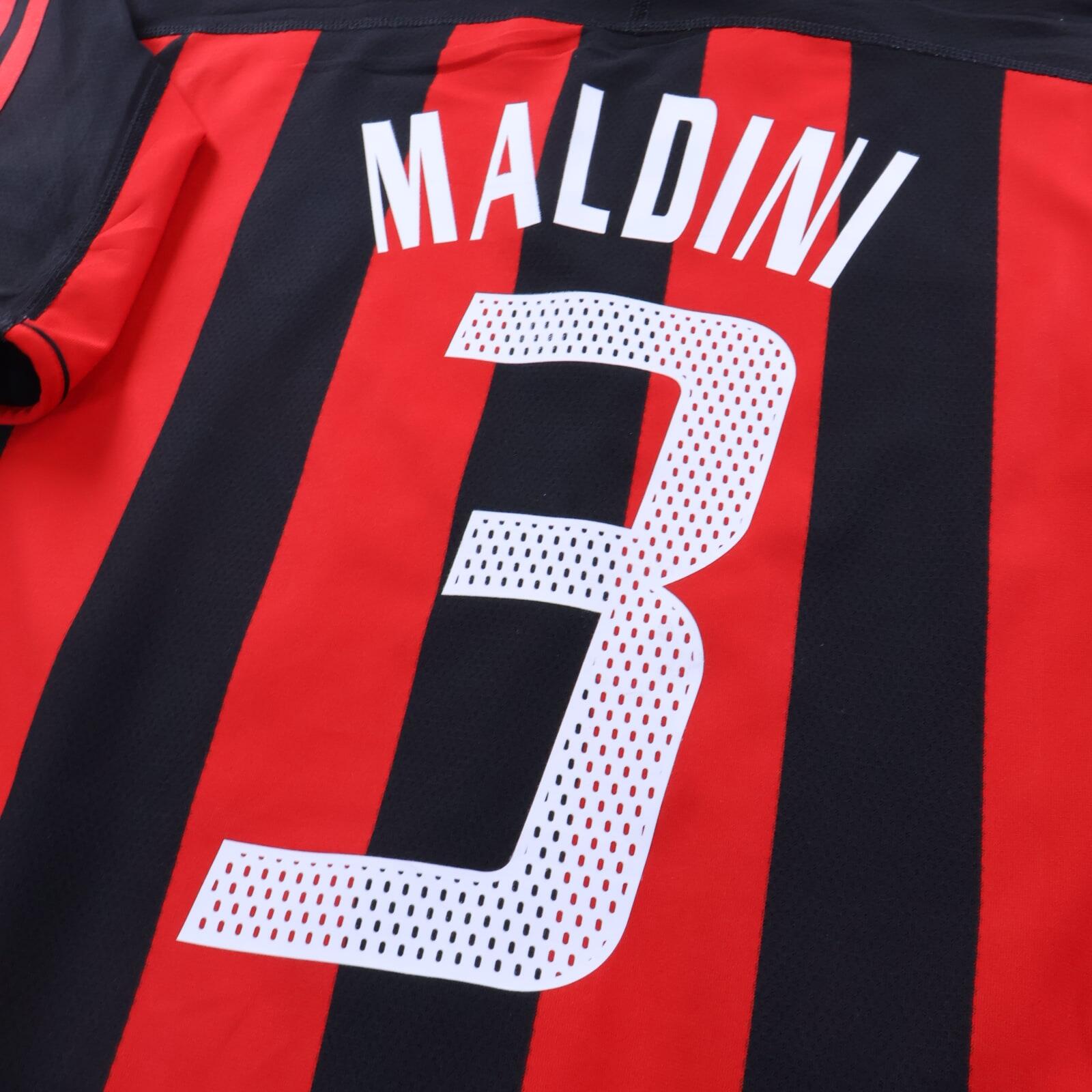 Ac Milan Maldini #3 2003/04 Home Shirt - XL