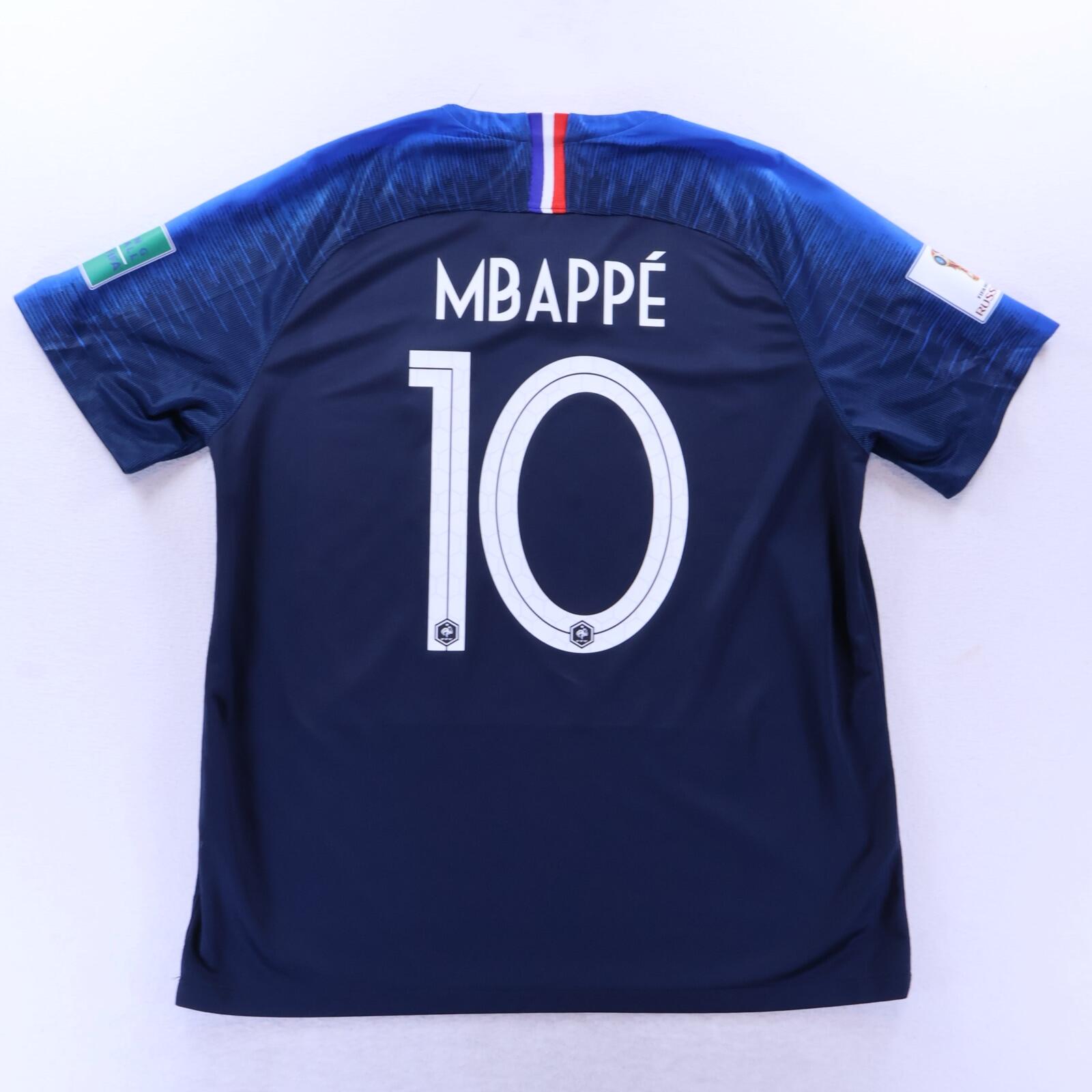 *MINT* France Mbappé #10 2018/19 Home Shirt - XL