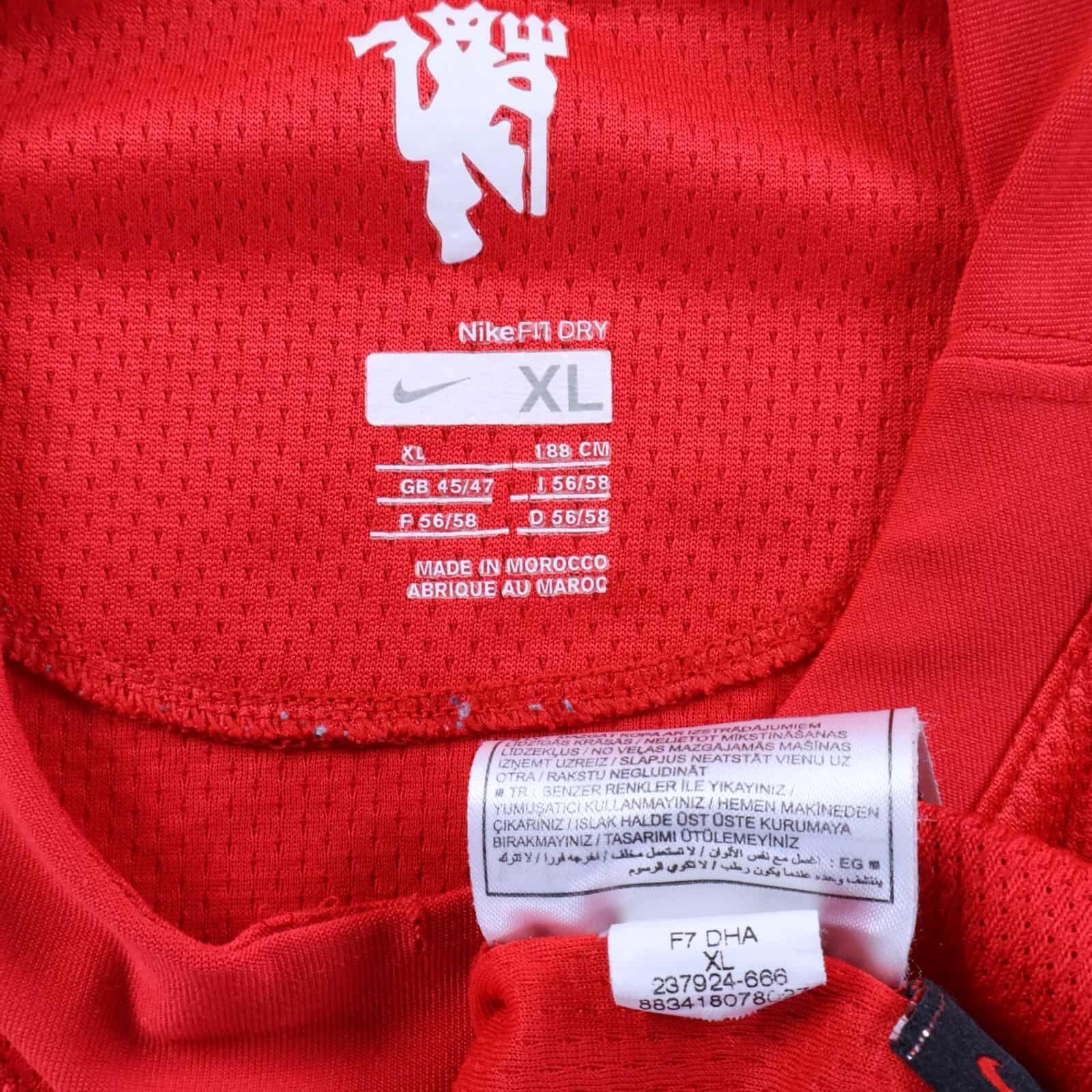 Manchester United Scholes #18 2007/09 Home Shirt - XL