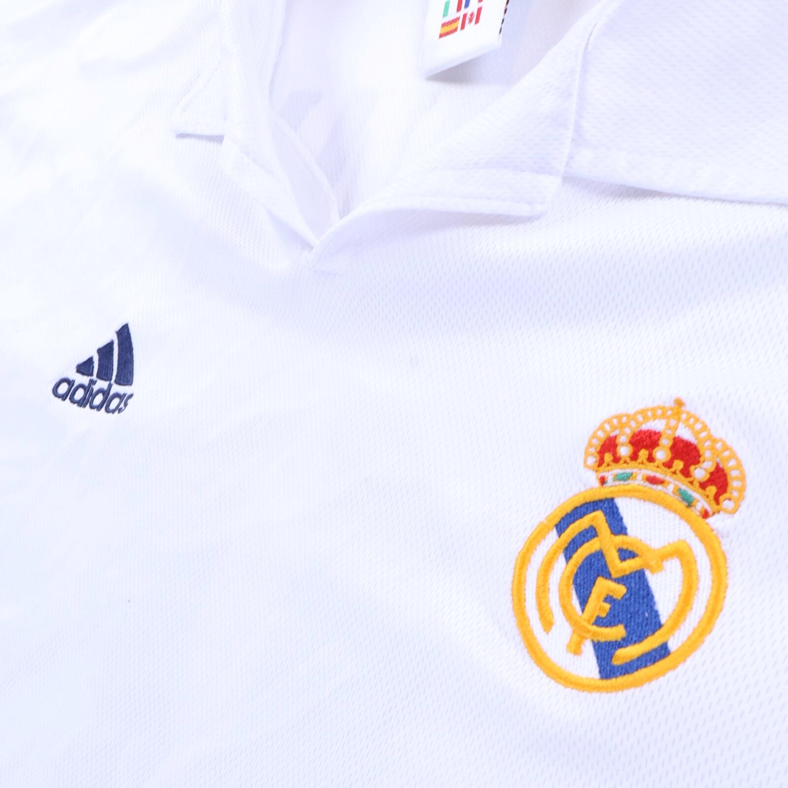 Real Madrid Mcmanaman #8 2001/02 Home Shirt - XL