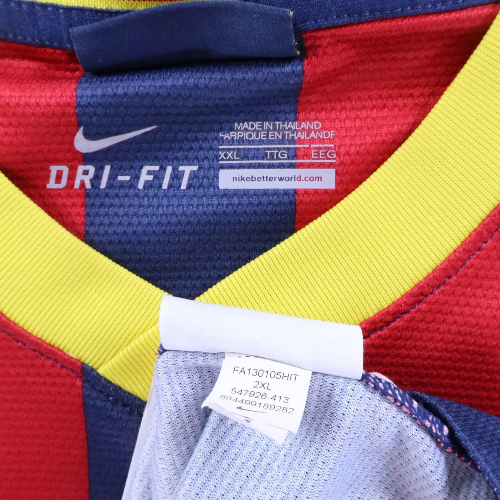 *MINT* Barcelona Messi #10 2013/14 Home Shirt - Long Sleeve - 2XL