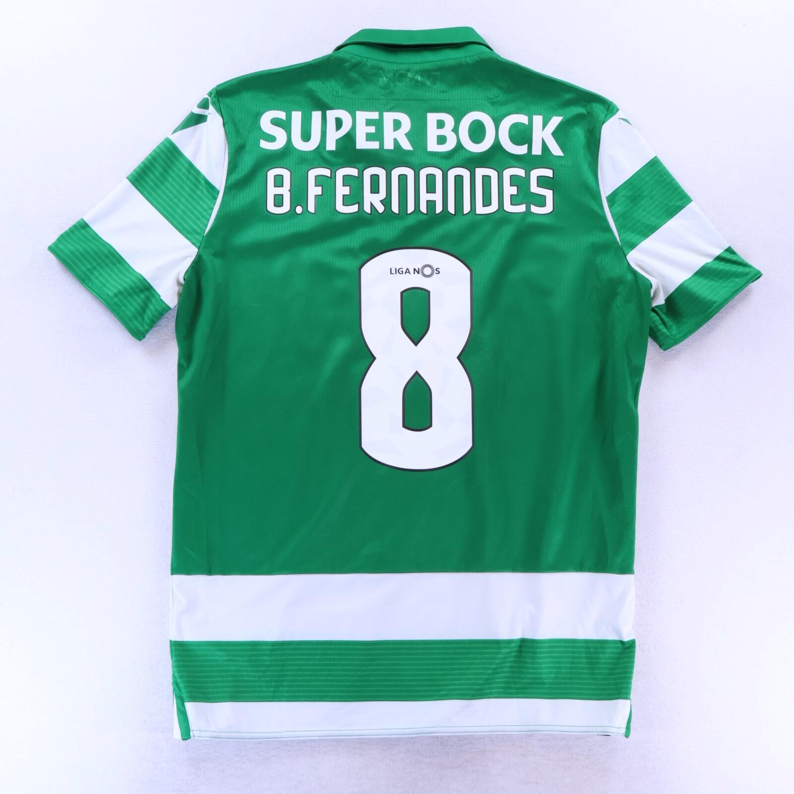 *MINT* Sporting Cp B. Fernandes #8 2019/20 Home Shirt - L