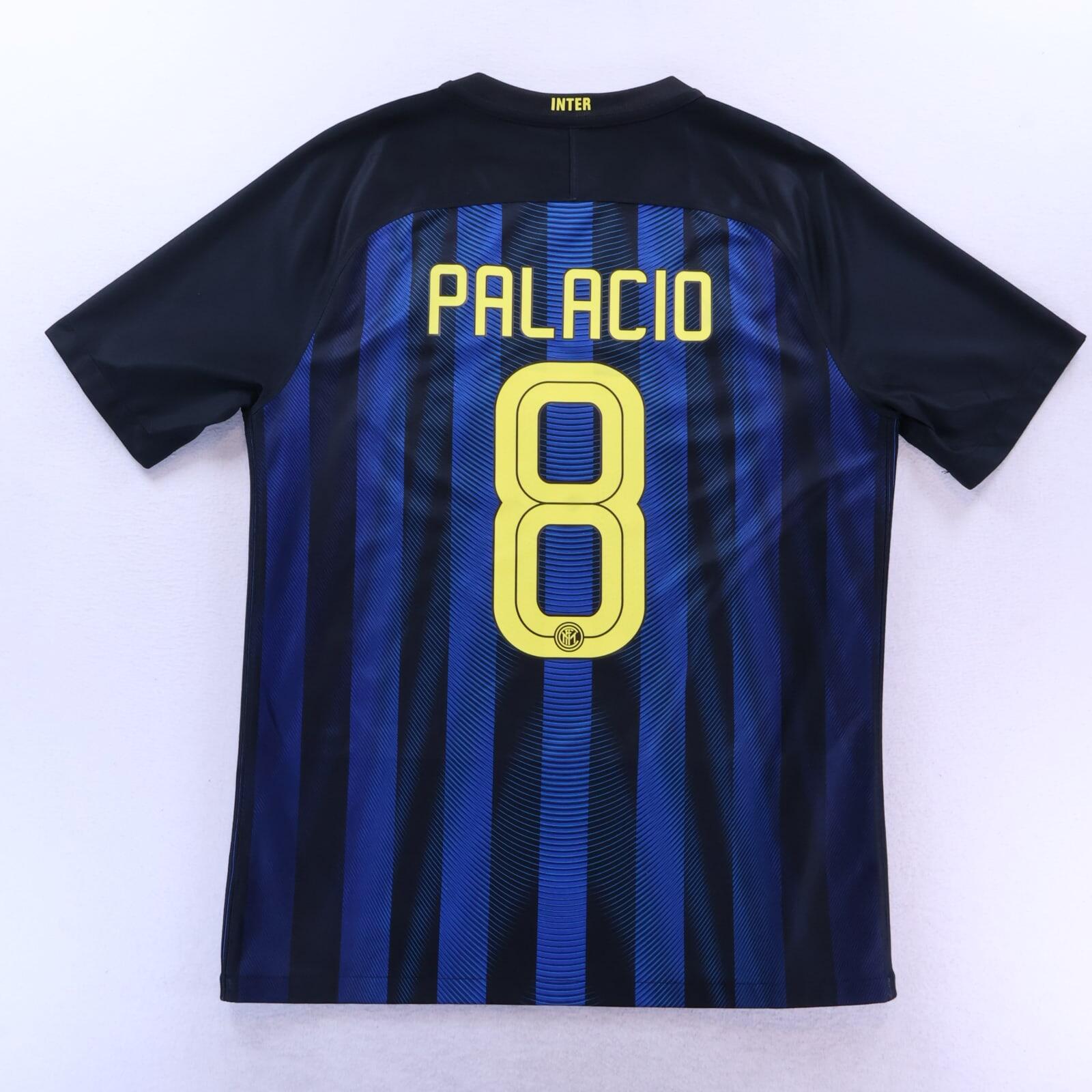 Inter Milan Palacio #8 2016/17 Home Shirt - L