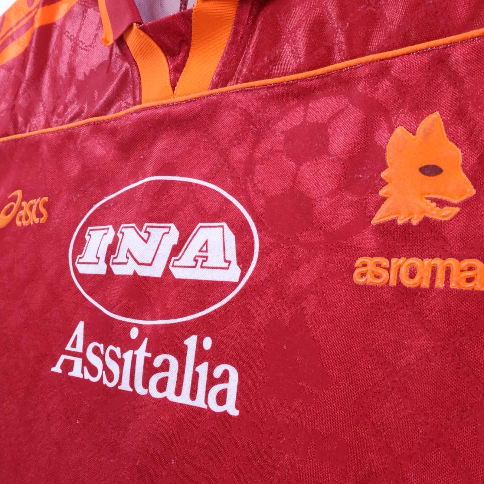 As Roma #7 1995/96 Home Shirt - M