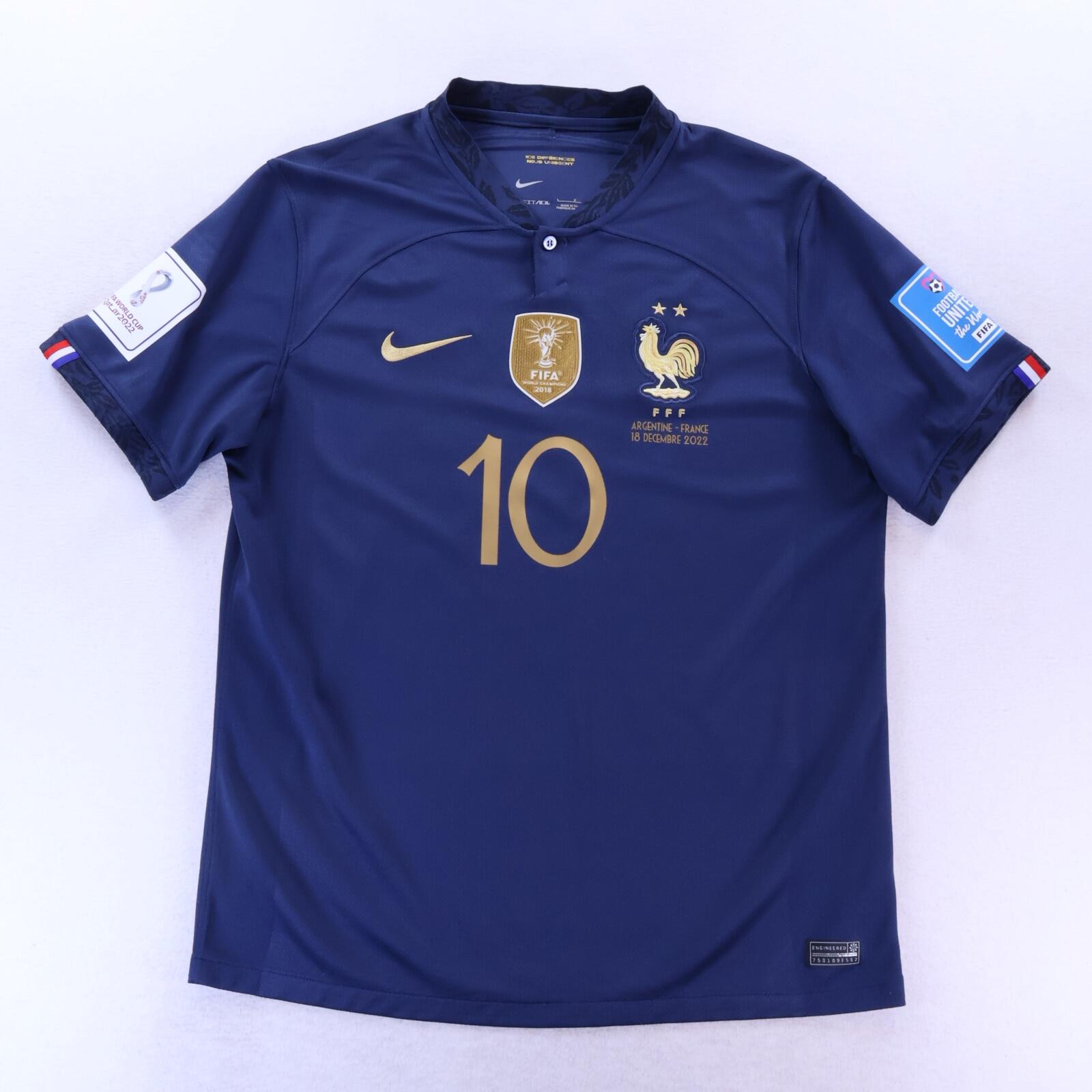 *MINT* France Mbappé #10 2022/23 Home Shirt - L