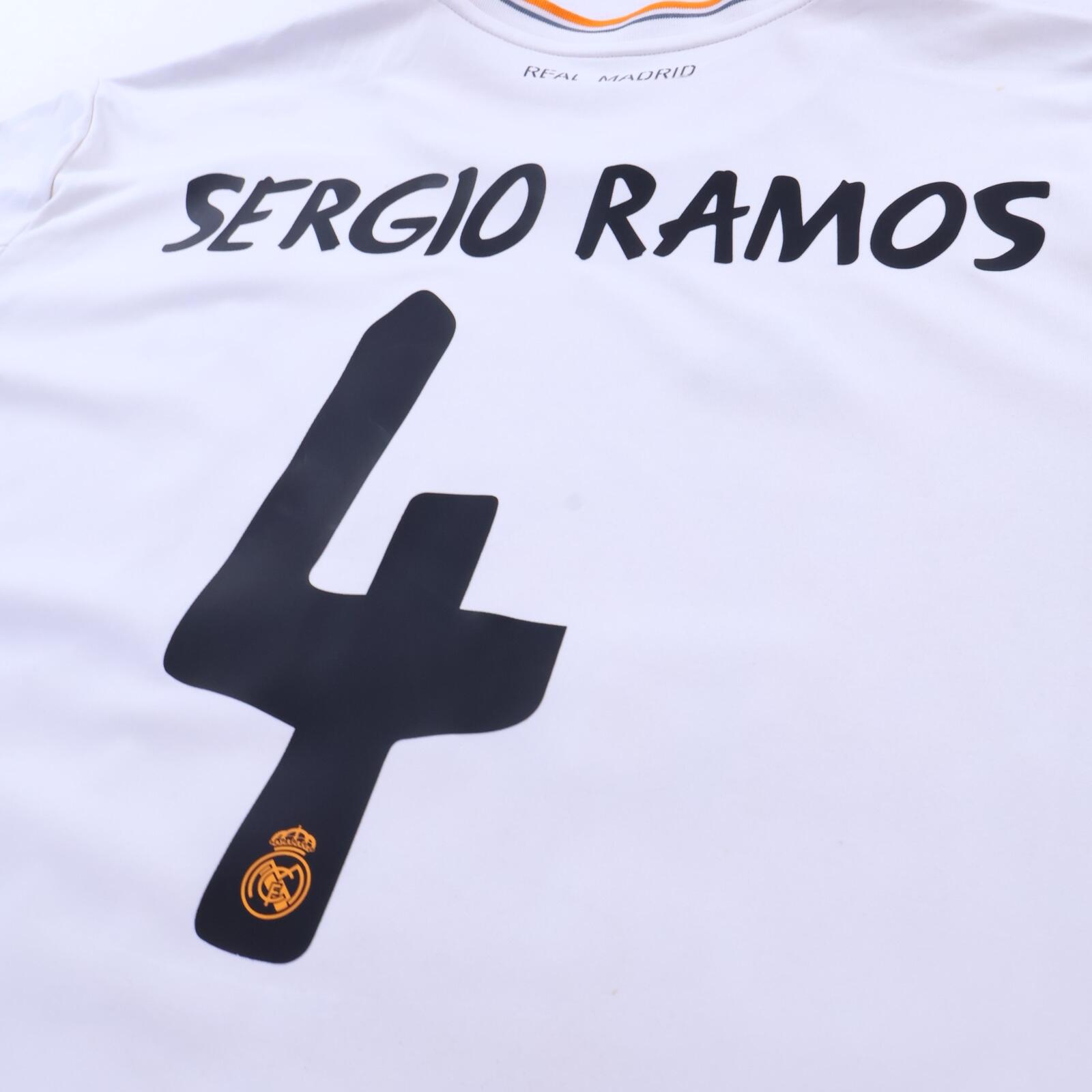 Real Madrid Sergio Ramos #4 2013/14 Home Shirt - XL