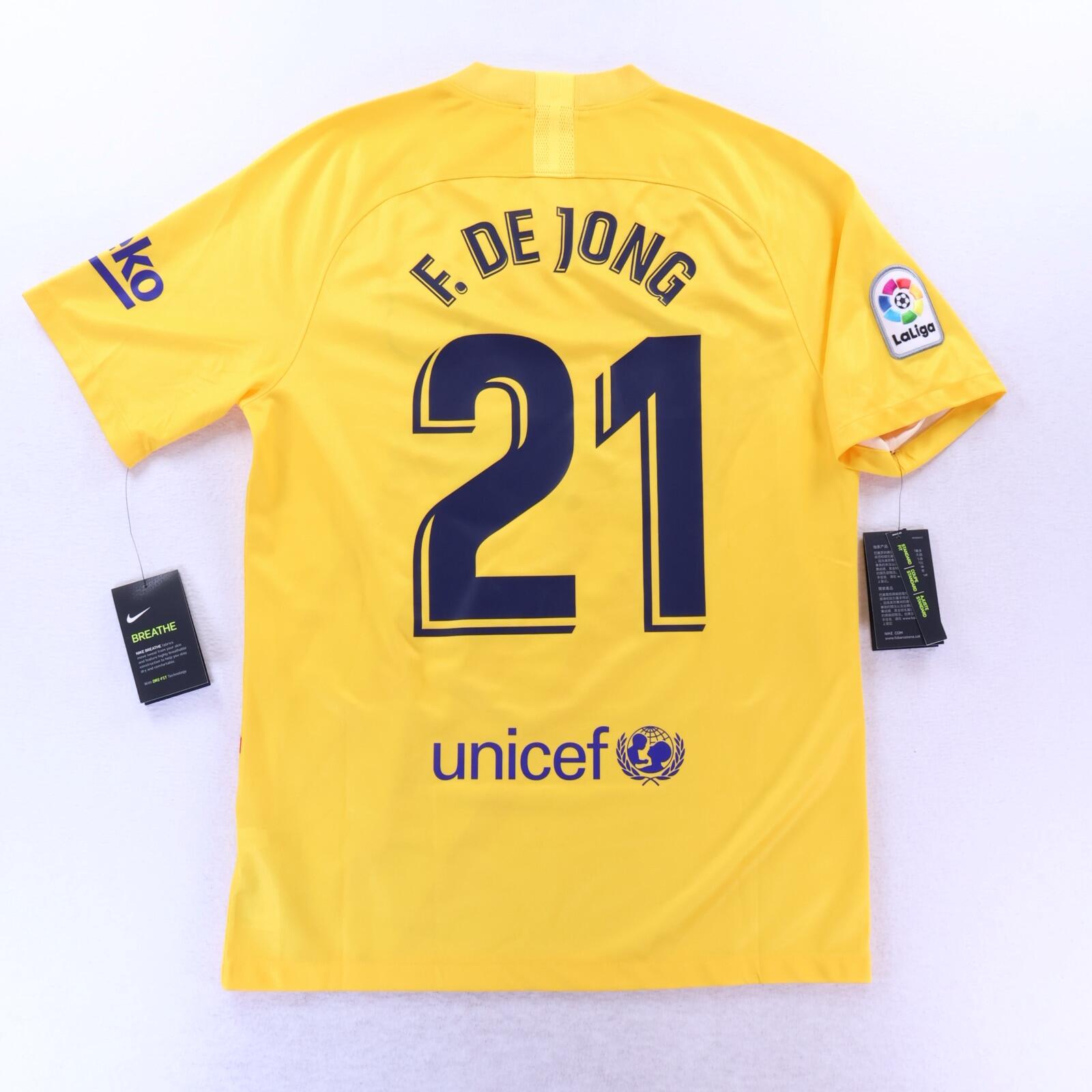*NWT* Barcelona F. De Jong #21 2019/20 Senyera' Fourth Shirt - M