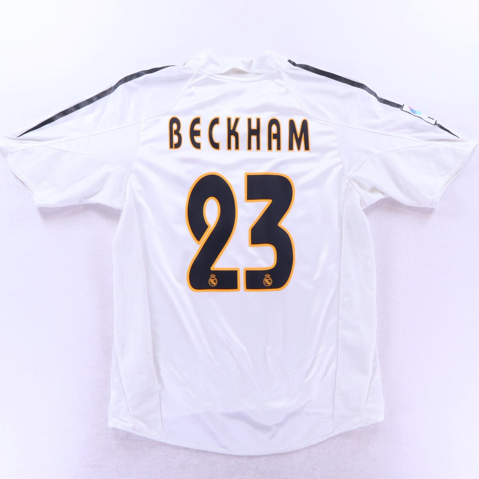 Real Madrid Beckham #23 2004/05 Home Shirt - M