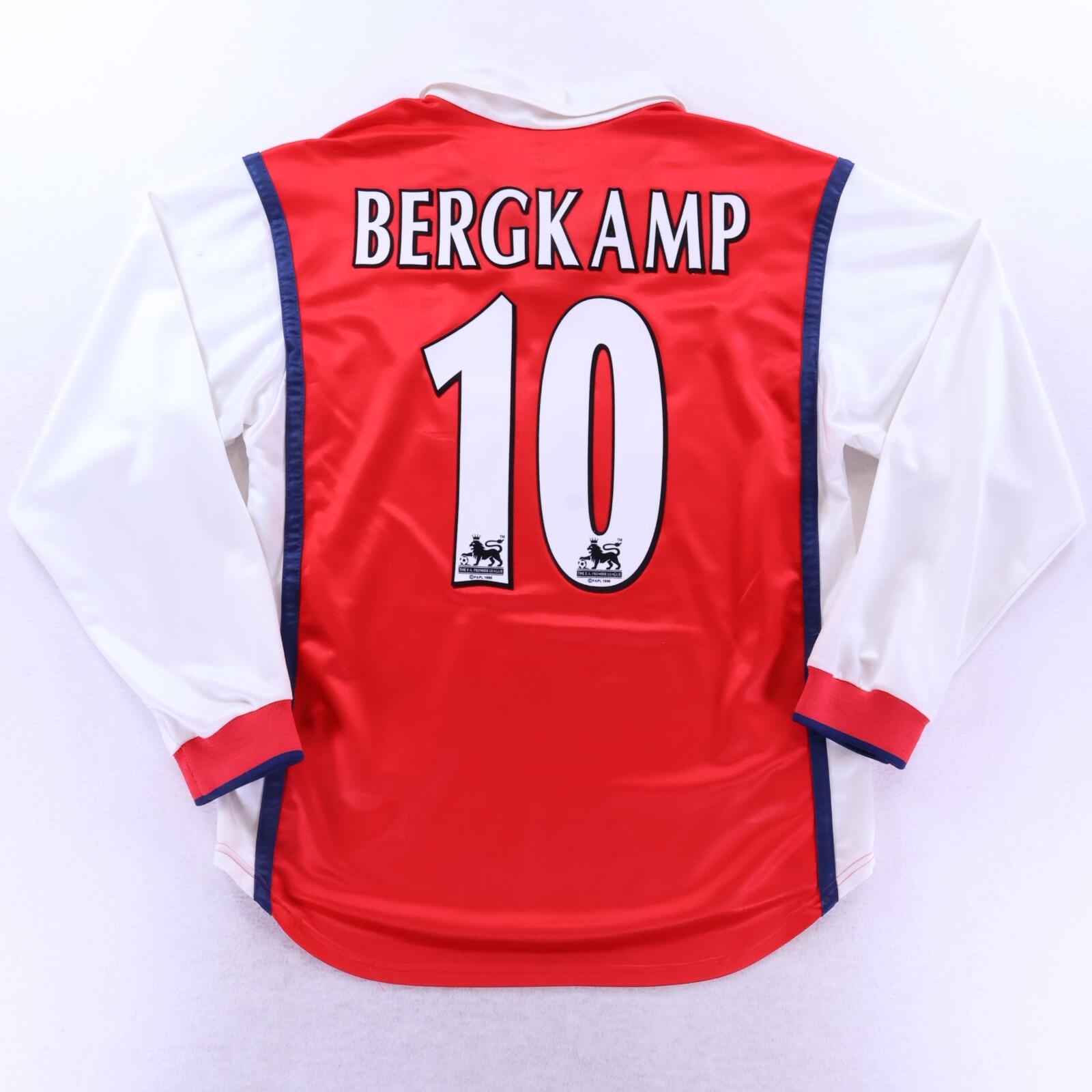 Arsenal Bergkamp #10 1998/99 Home Shirt - Long Sleeve - M