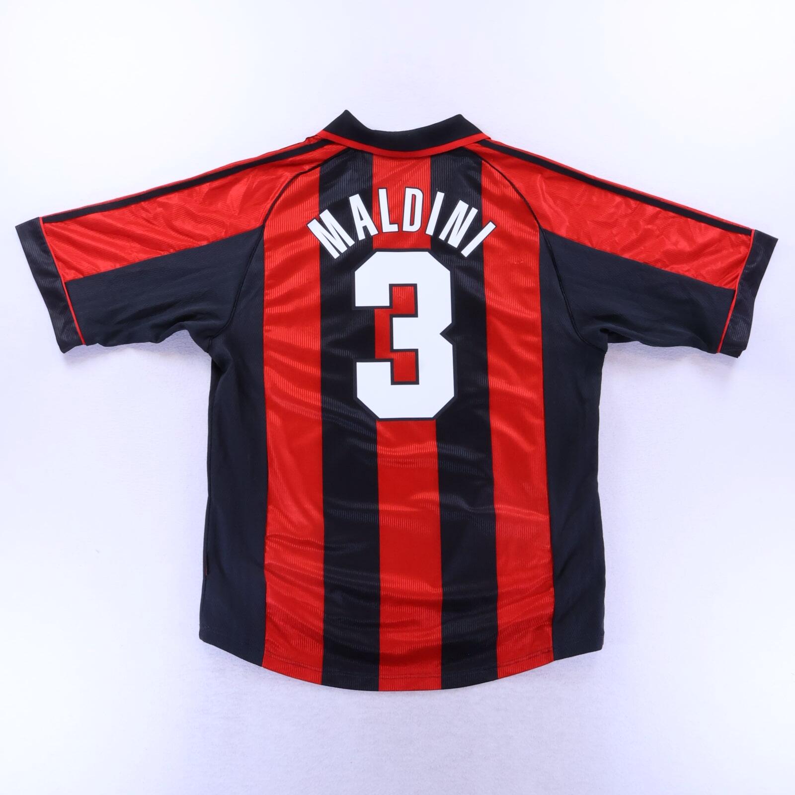 Ac Milan Maldini #3 1998/00 Home Shirt - L