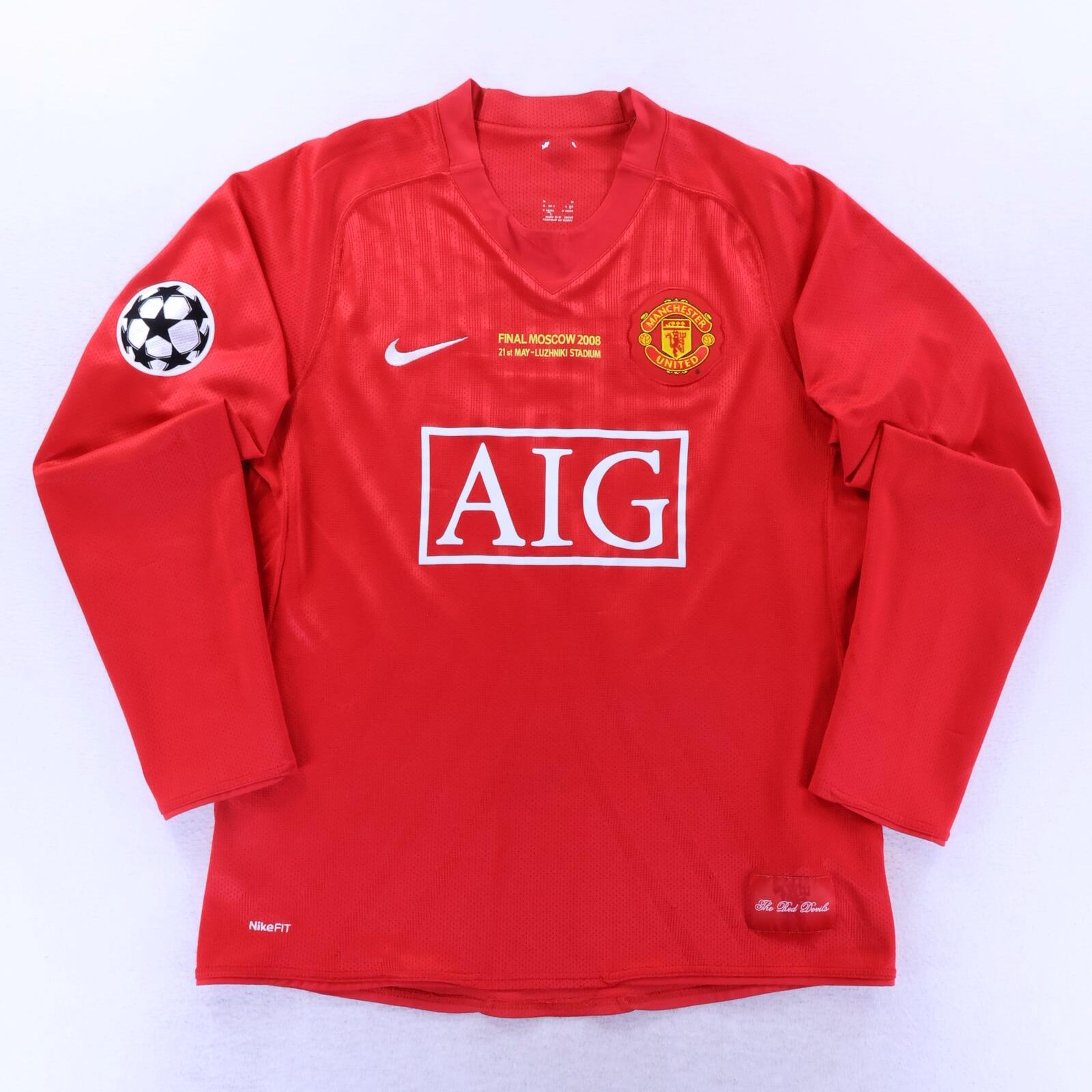 Manchester United Ronaldo #7 2007/09 Home Shirt - Long Sleeve - M