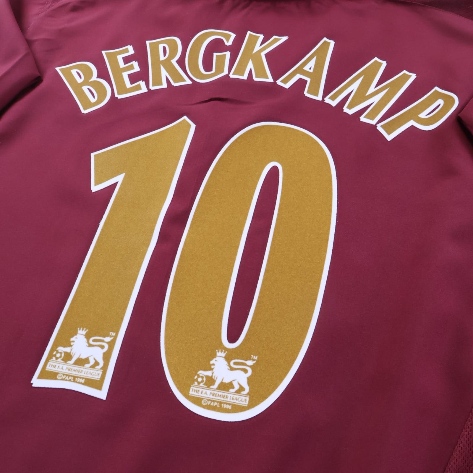 *MINT* Arsenal Bergkamp #10 2005/06 Home Shirt - XL