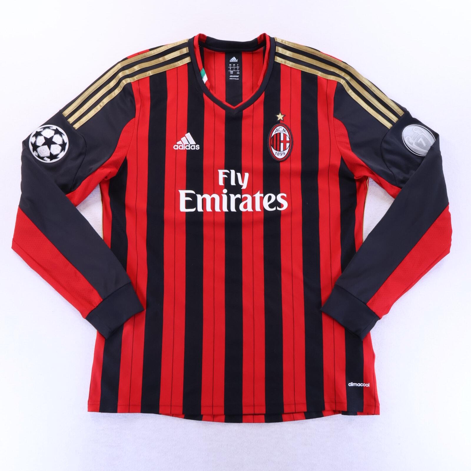 Ac Milan El Shaarawy #92 2013/14 Home Shirt - Long Sleeve - L