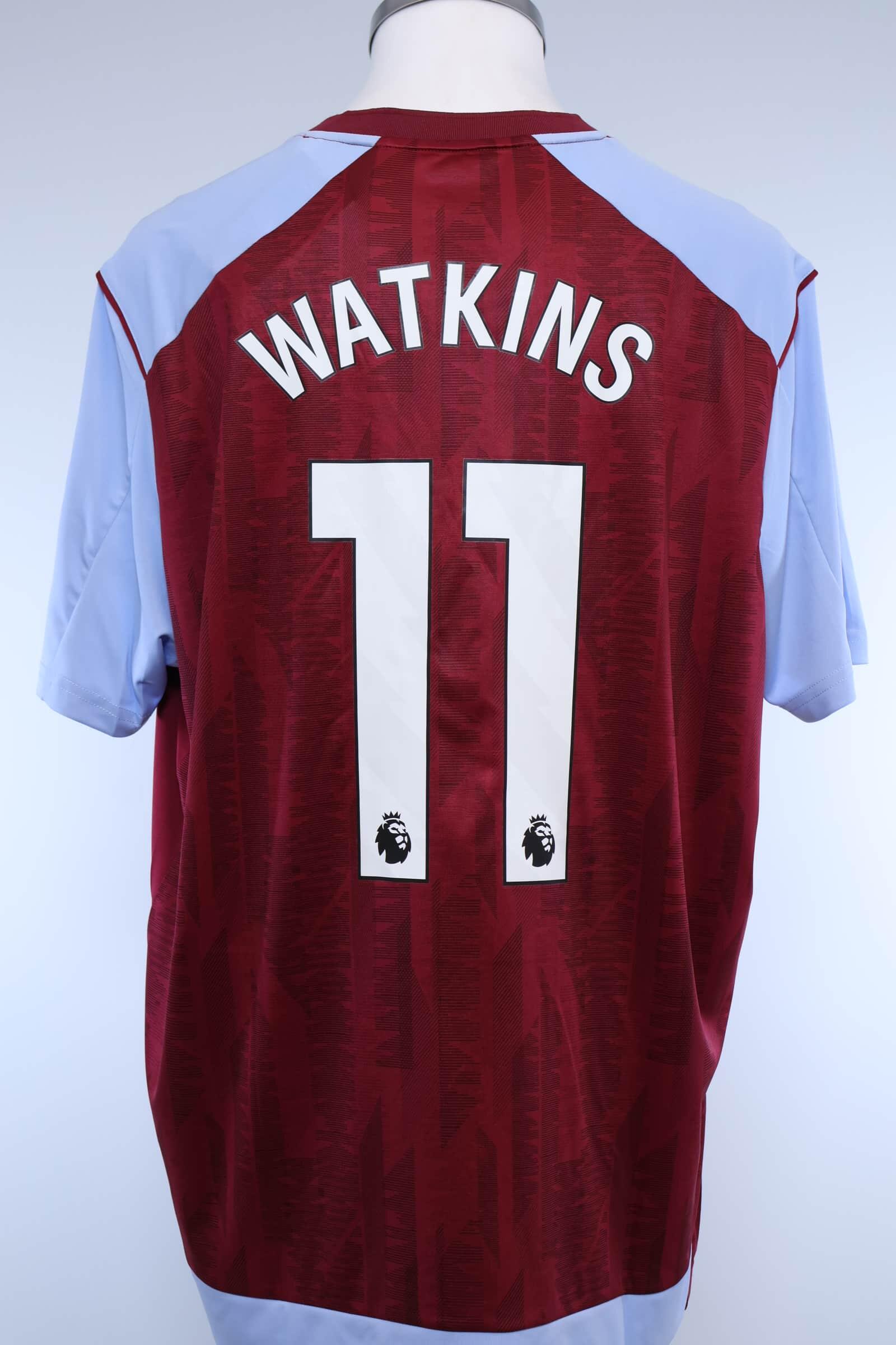 Aston Villa 2023/24 Watkins #11 Home Shirt - XXLAuthentic Original Football Shirt