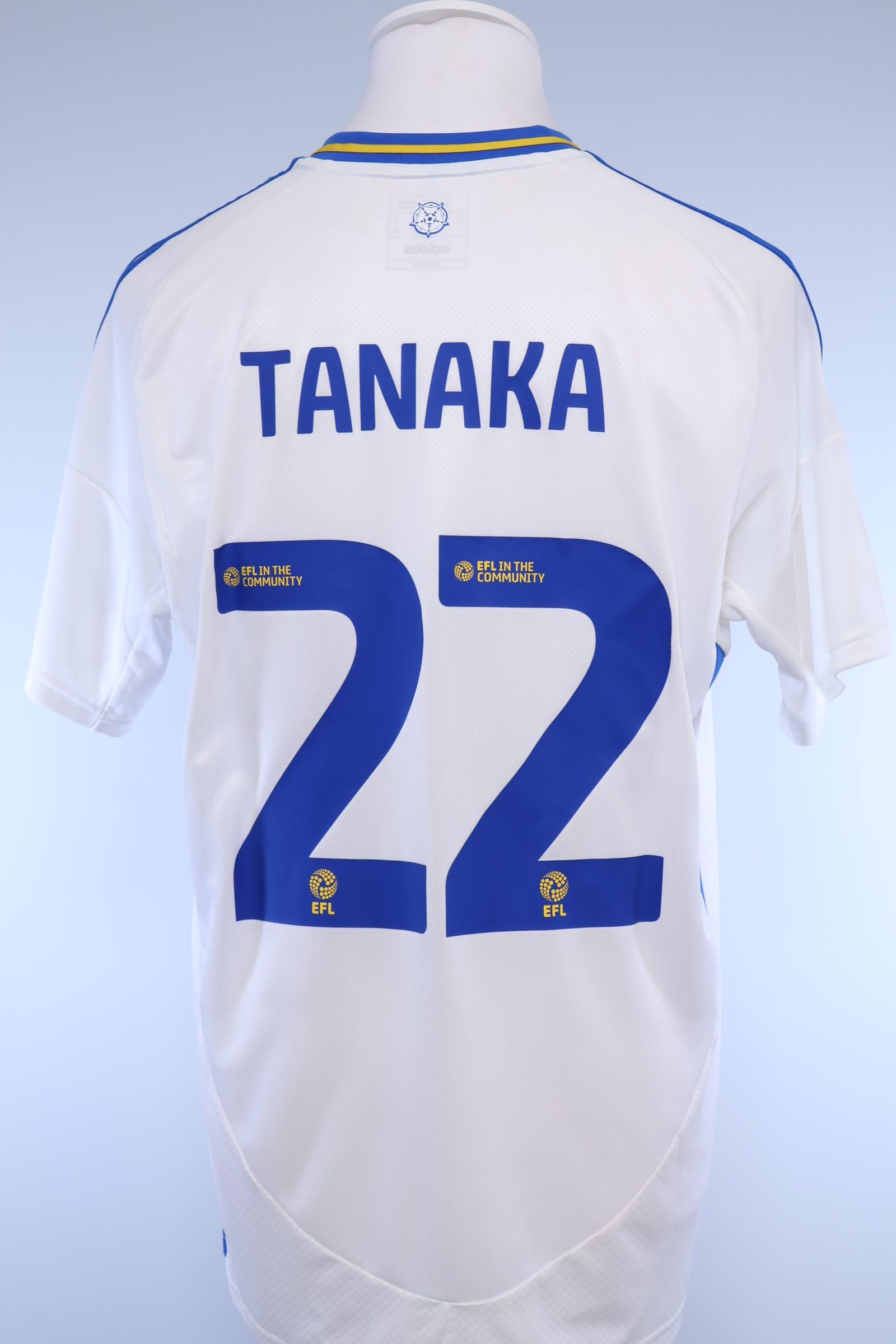 Leeds United 2024/25 Tanaka #22 Home Shirt - LAuthentic Original Football Shirt
