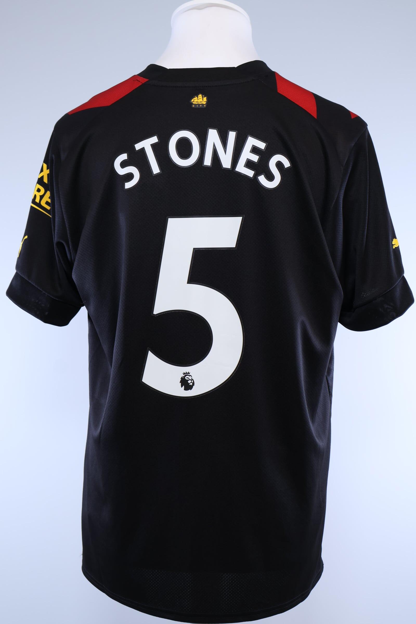Manchester City 2022/23 Stones #5 Away Shirt - LAuthentic Original Football Shirt