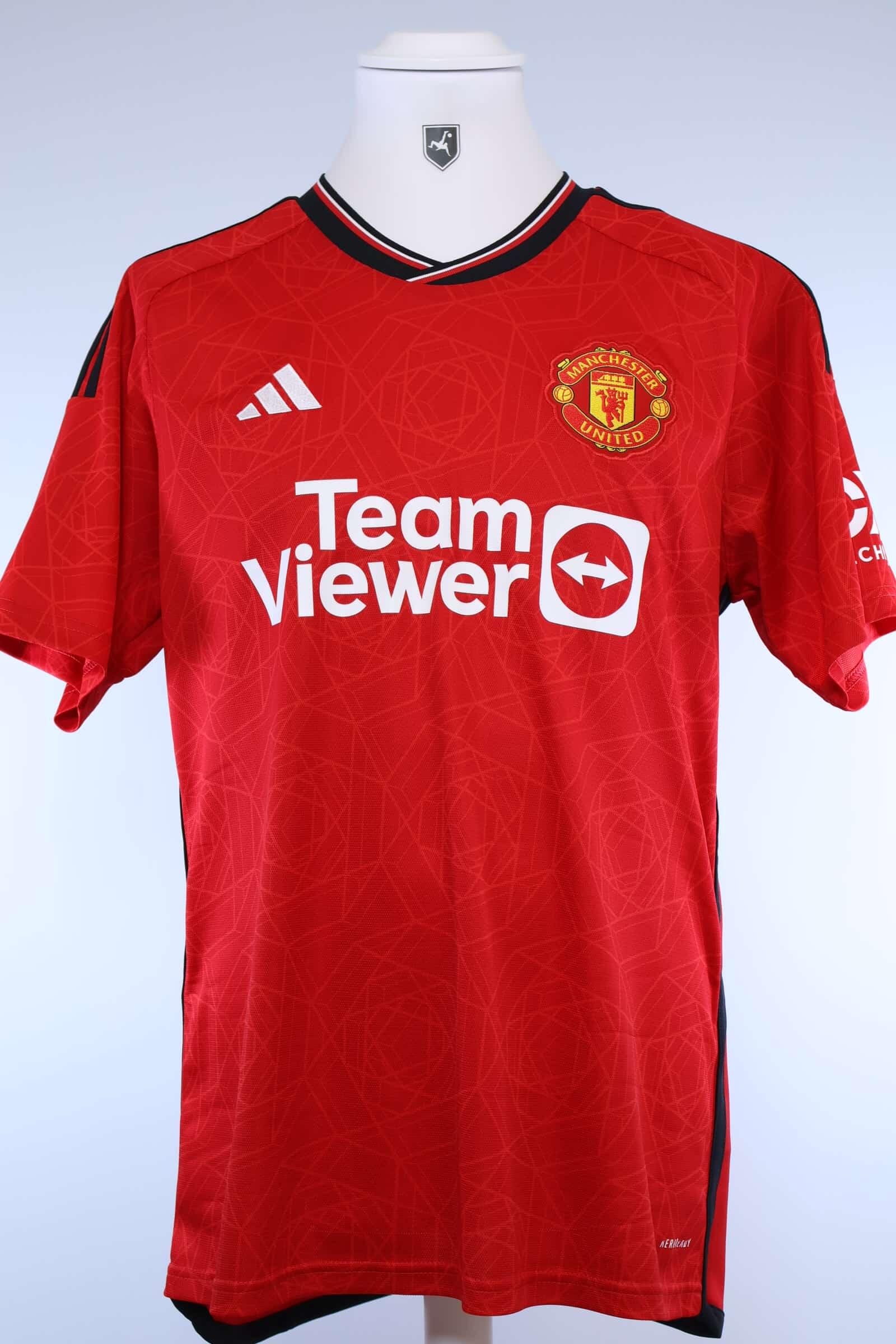 Manchester United 2023/24 Mainoo #37 Home Shirt - L Authenic Original Football Shirt
