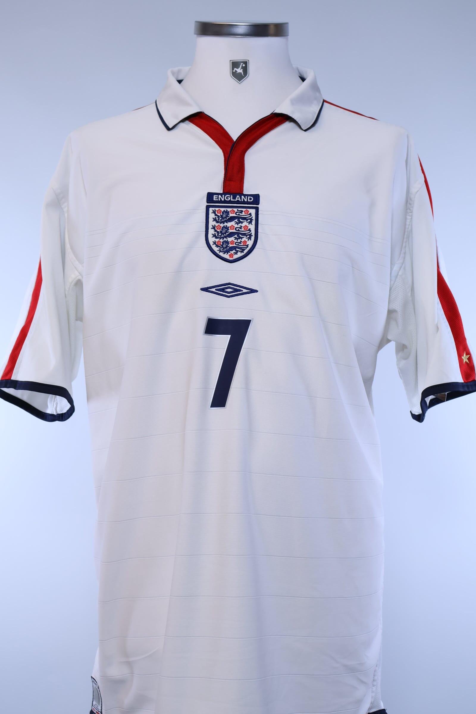 England 2003/05 Beckham #7 Home Shirt - XLAuthentic Original Football Shirt
