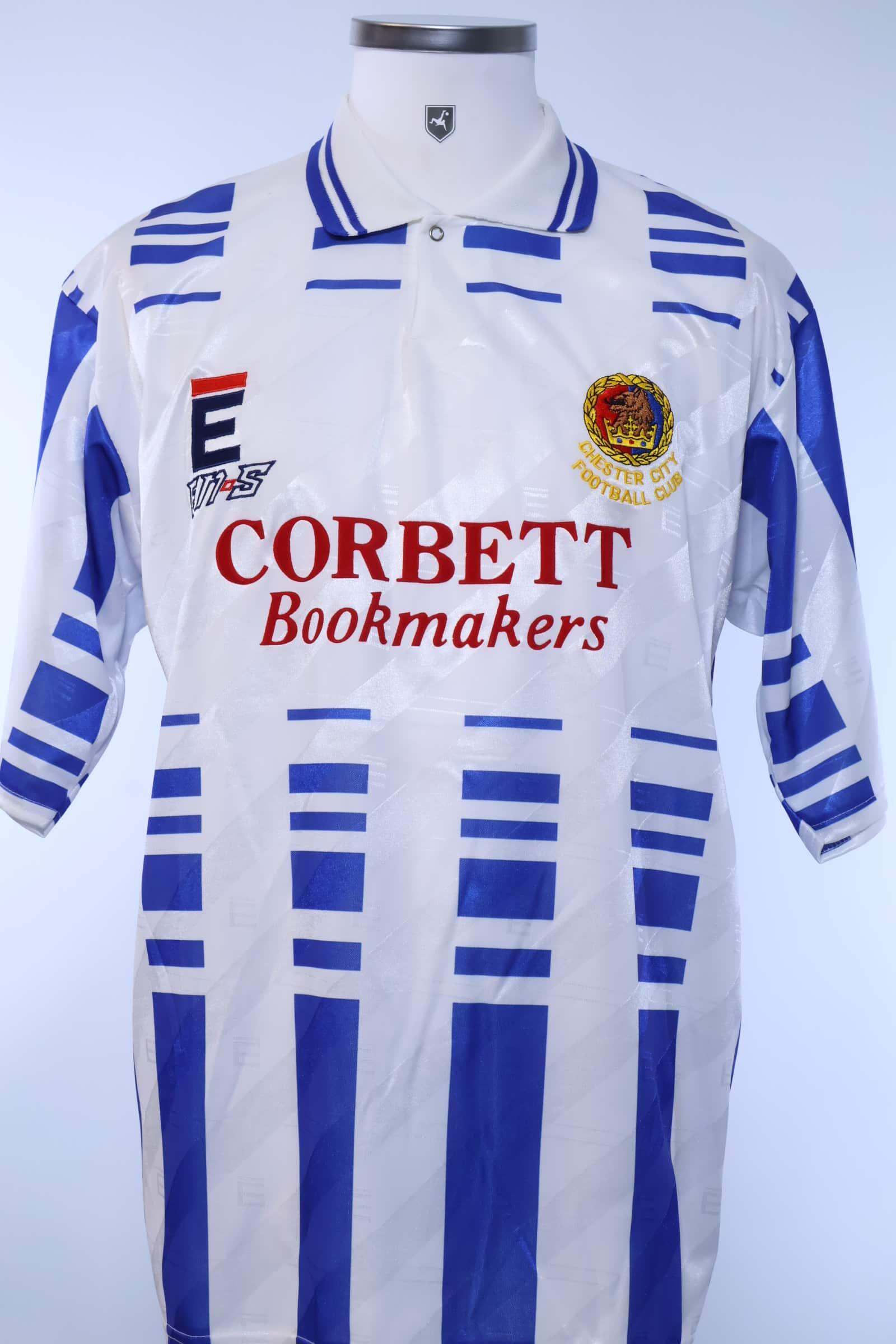 Chester City F.C 1994/95 Home Shirt - LAuthentic Original Football Shirt