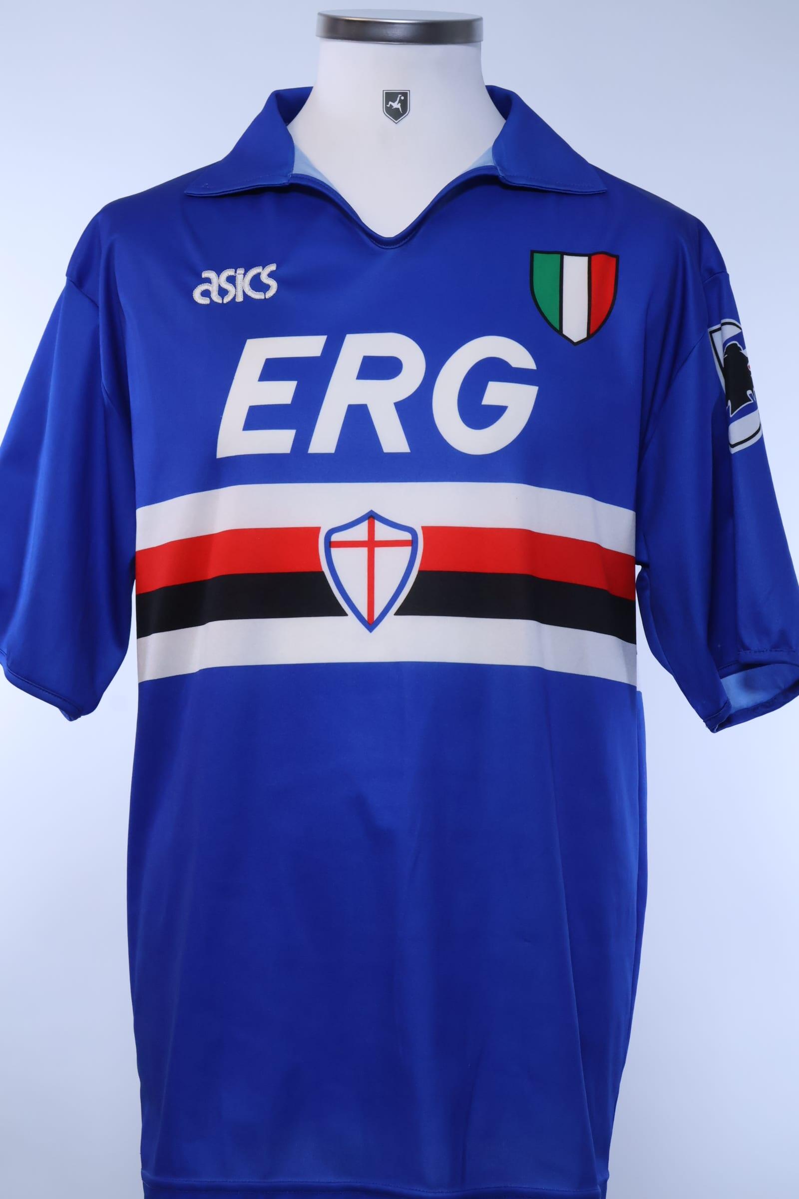 Sampdoria 1991/92 Home Shirt - LAuthentic Original Football Shirt