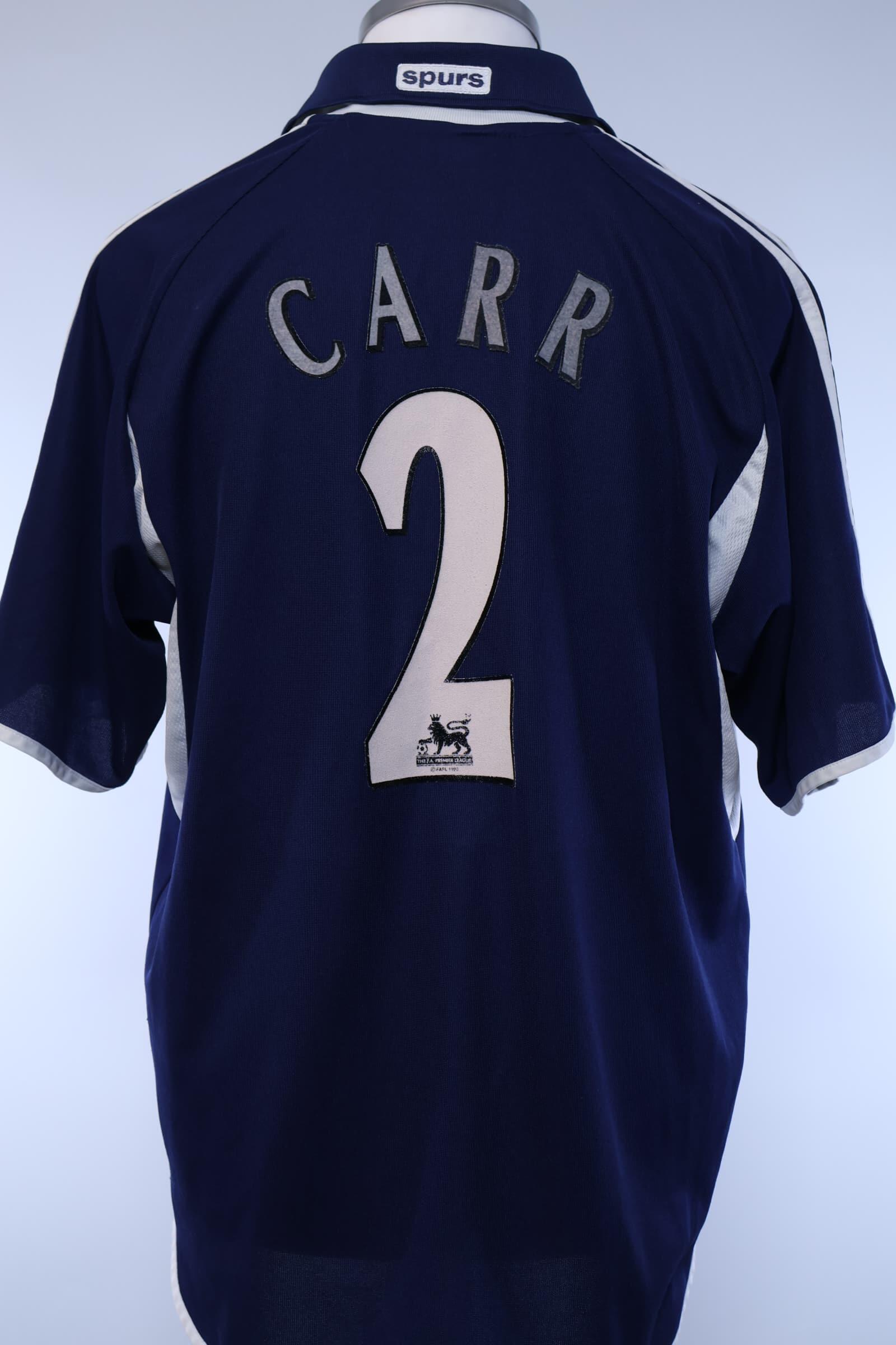 Tottenham Hotspur 2000/01 Carr #2 Away Shirt - LAuthentic Original Football Shirt