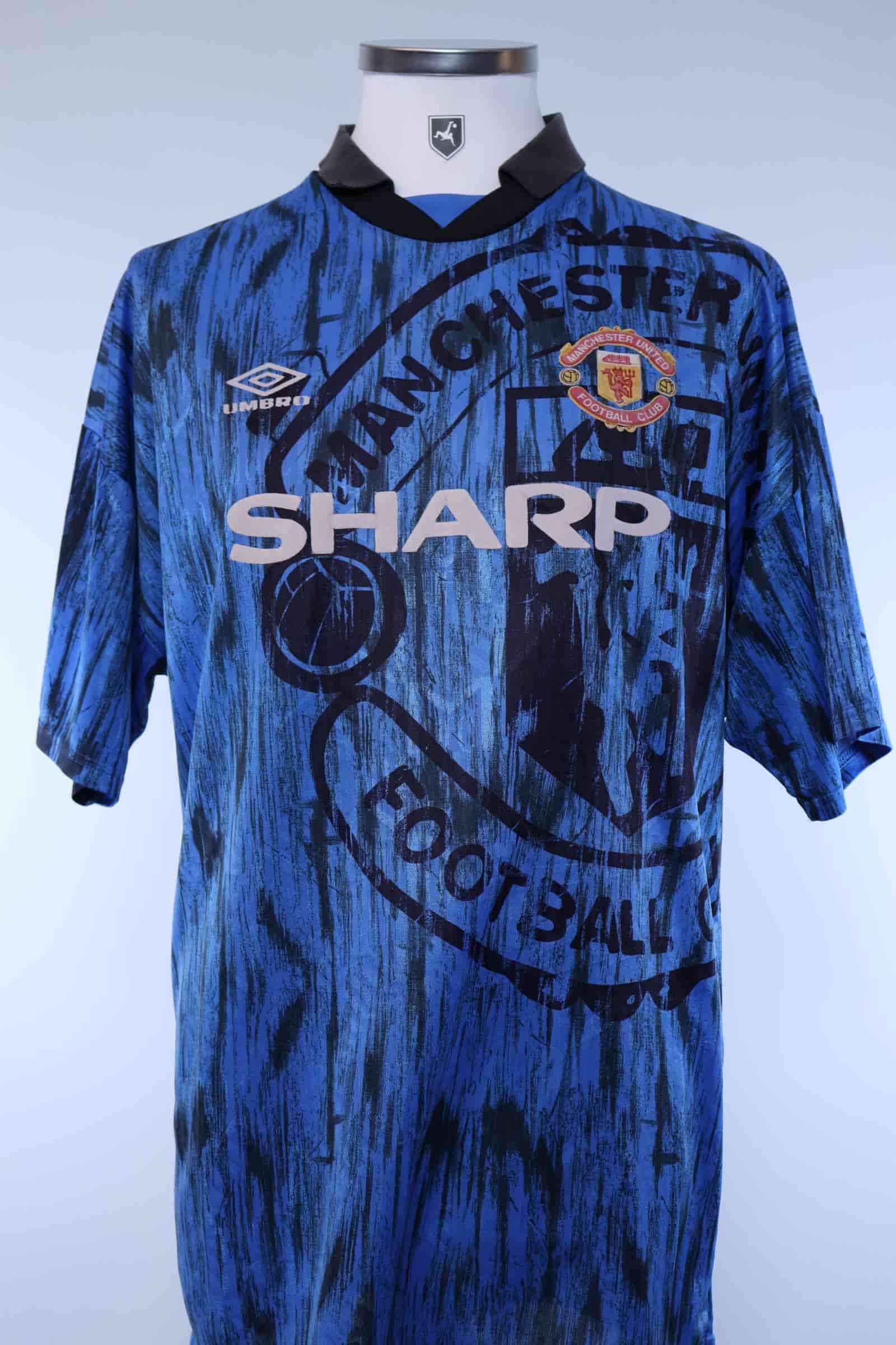 Manchester United 1992/93 Cantona #7 Away Shirt - XL Authenic Original Football Shirt
