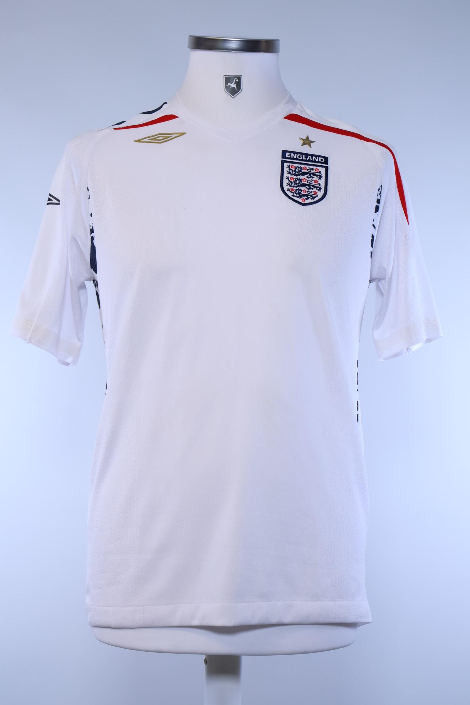 England 2007/09 Home Shirt - SAuthentic Original Football Shirt