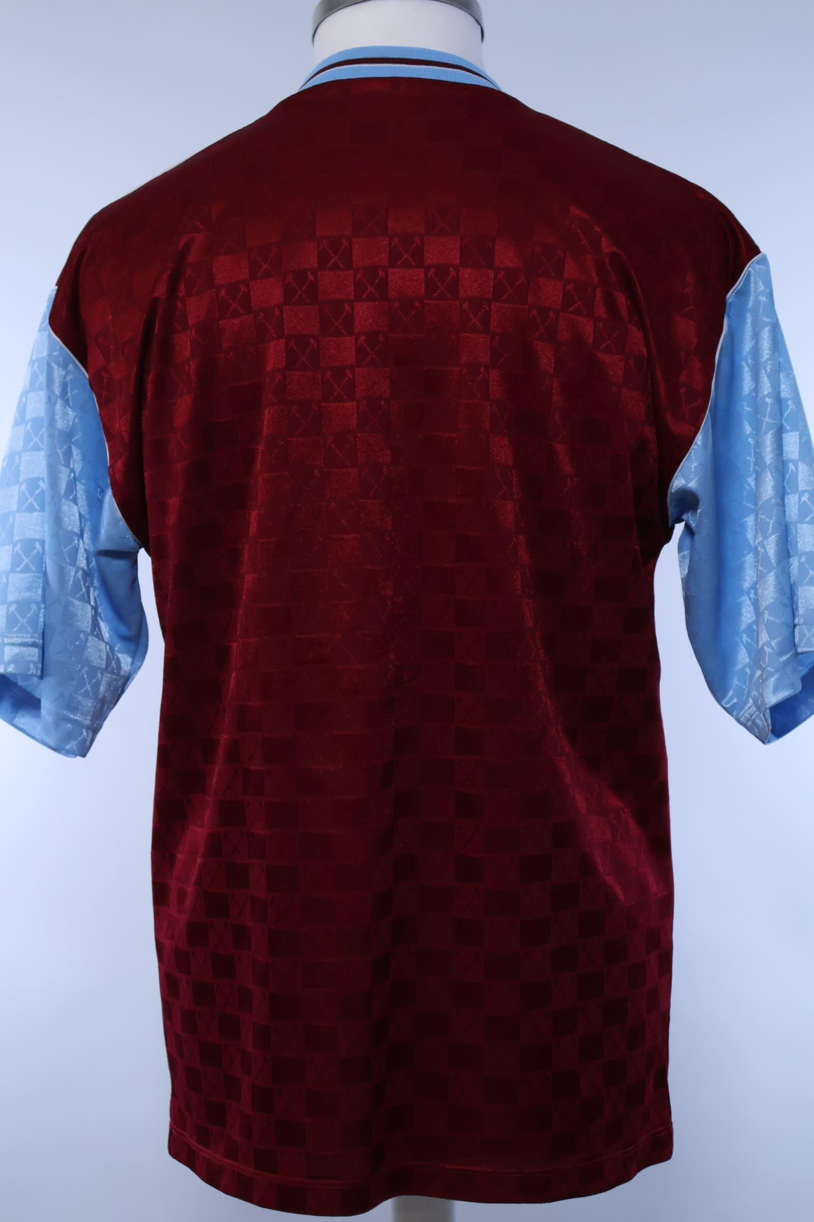 West Ham United 1990/91 Home Shirt - M Authenic Original Football Shirt