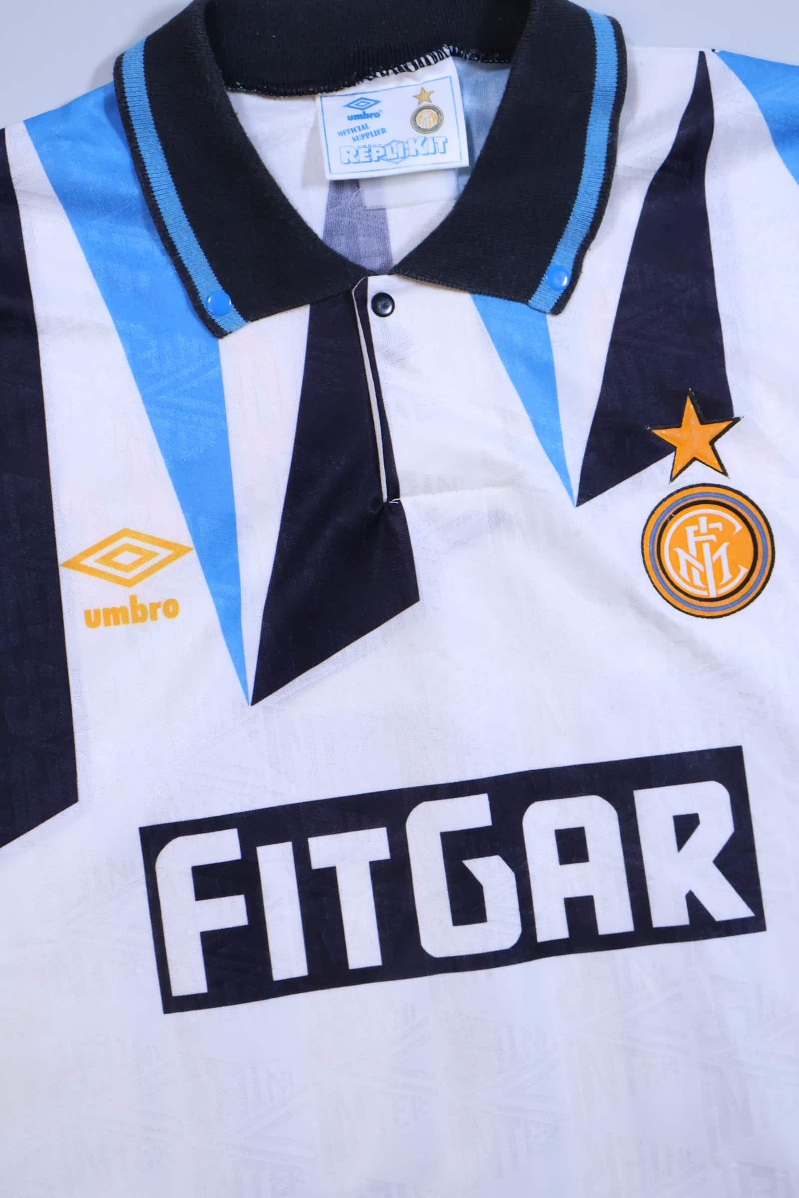 Inter Milan 1991/93 Matthäus #10 Away Shirt - L Authenic Original Football Shirt