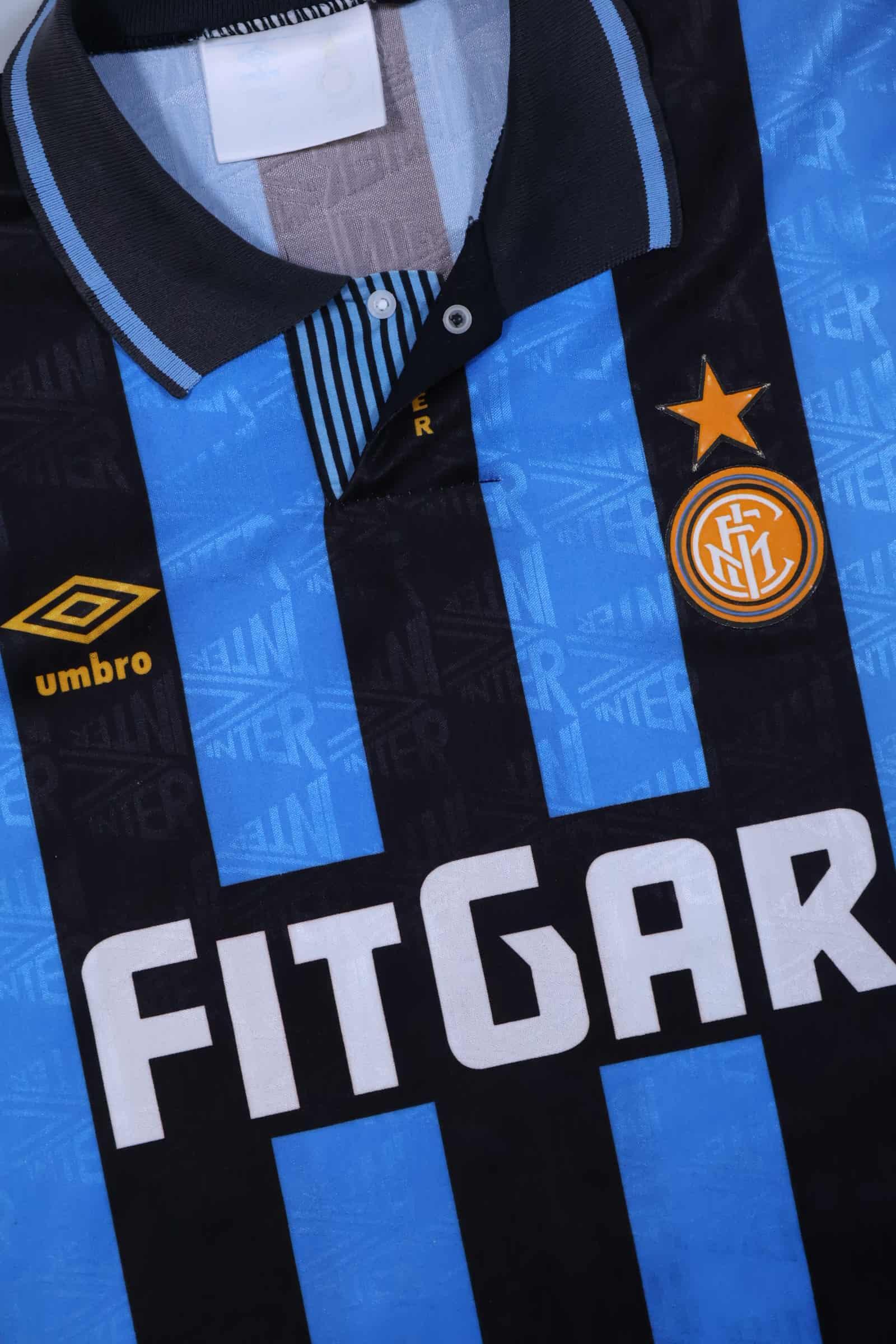 Inter Milan 1991/92 Home Shirt - L Authenic Original Football Shirt