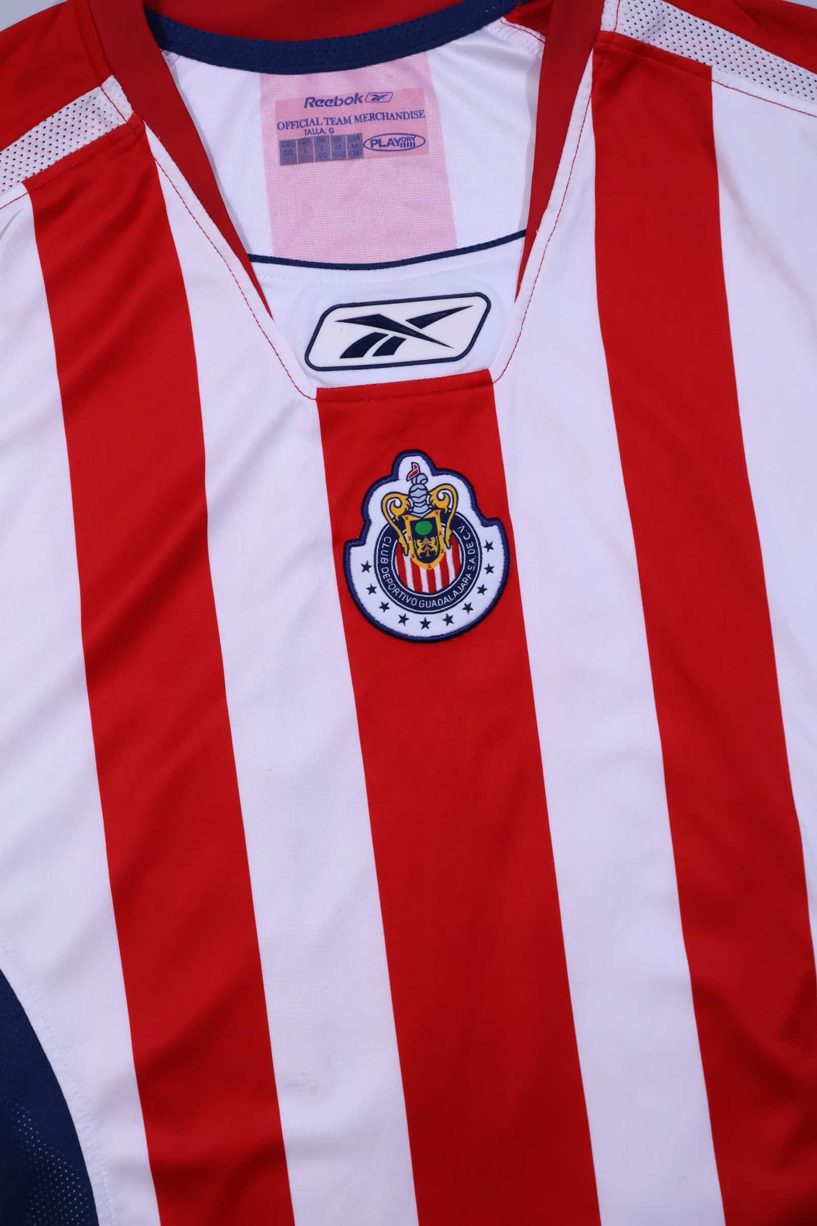 Chivas De Guadalajara 2005/06 A.Vela #14 Home Shirt - L Authenic Original Football Shirt