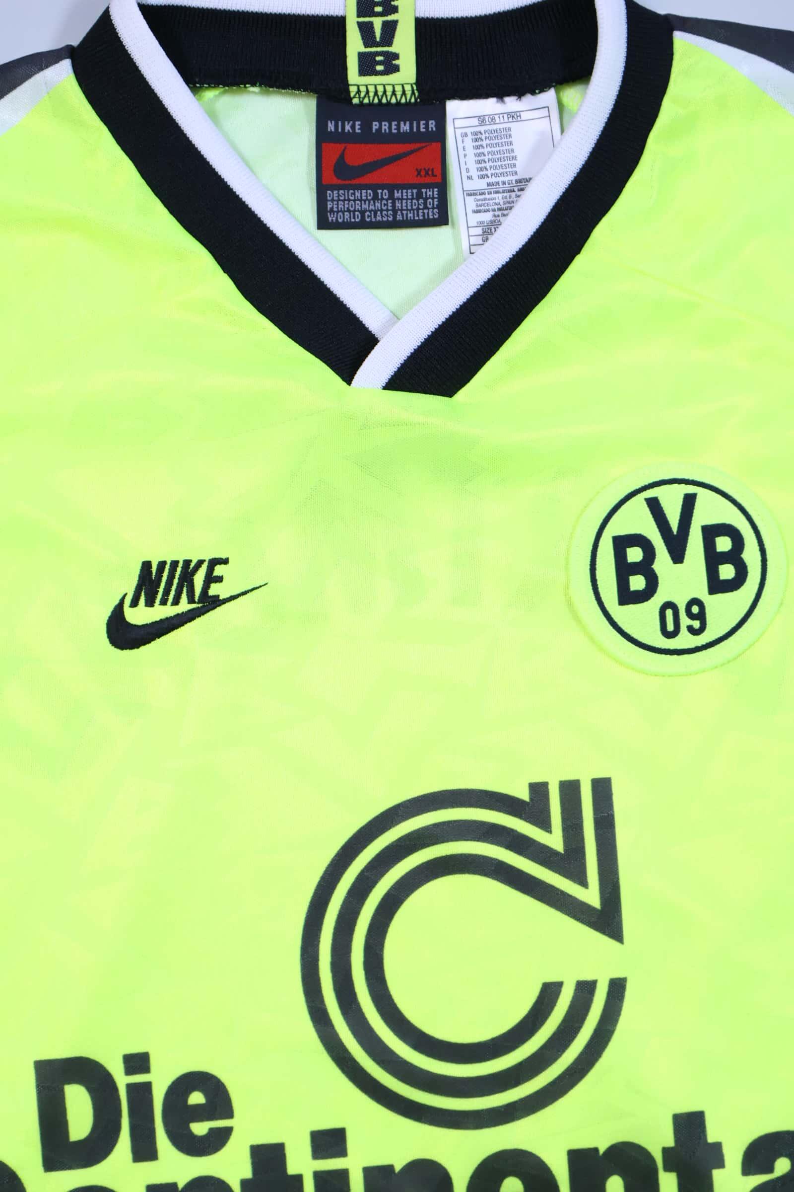 Borussia Dortmund 1995/96 Home Shirt - XXL Authenic Original Football Shirt