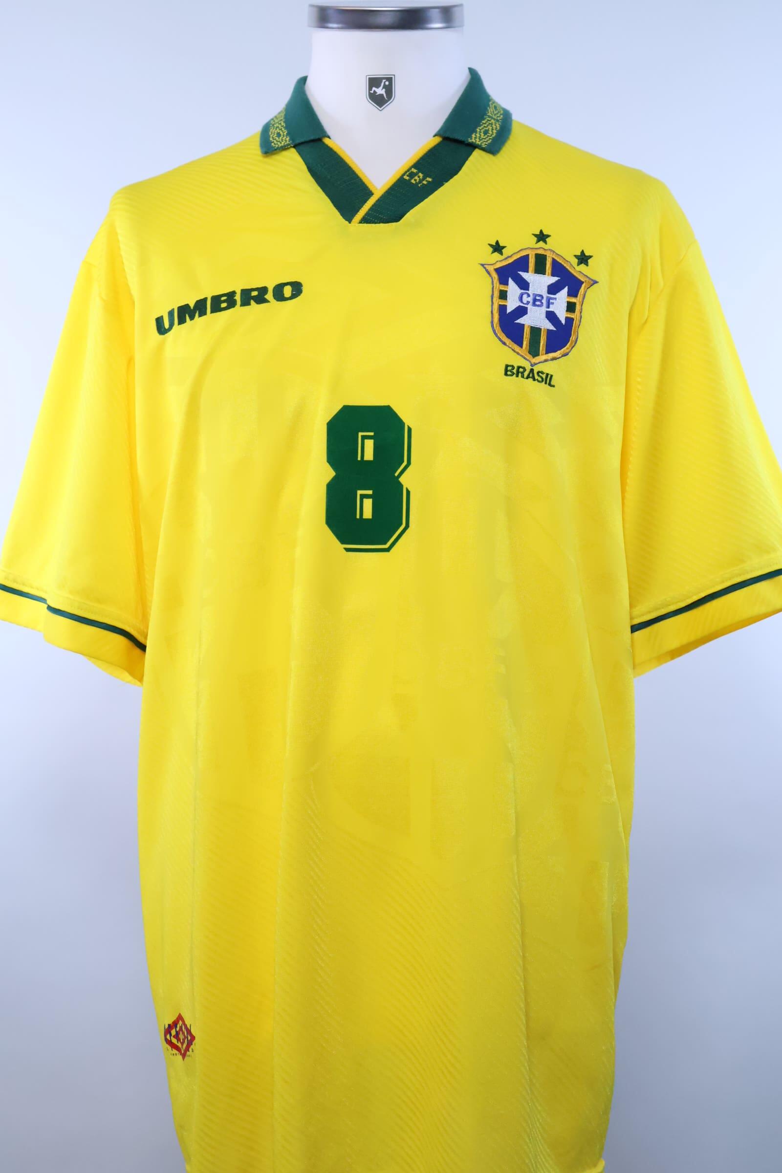 Brazil 1993/94 Dunga #8 Home Shirt - XLAuthentic Original Football Shirt