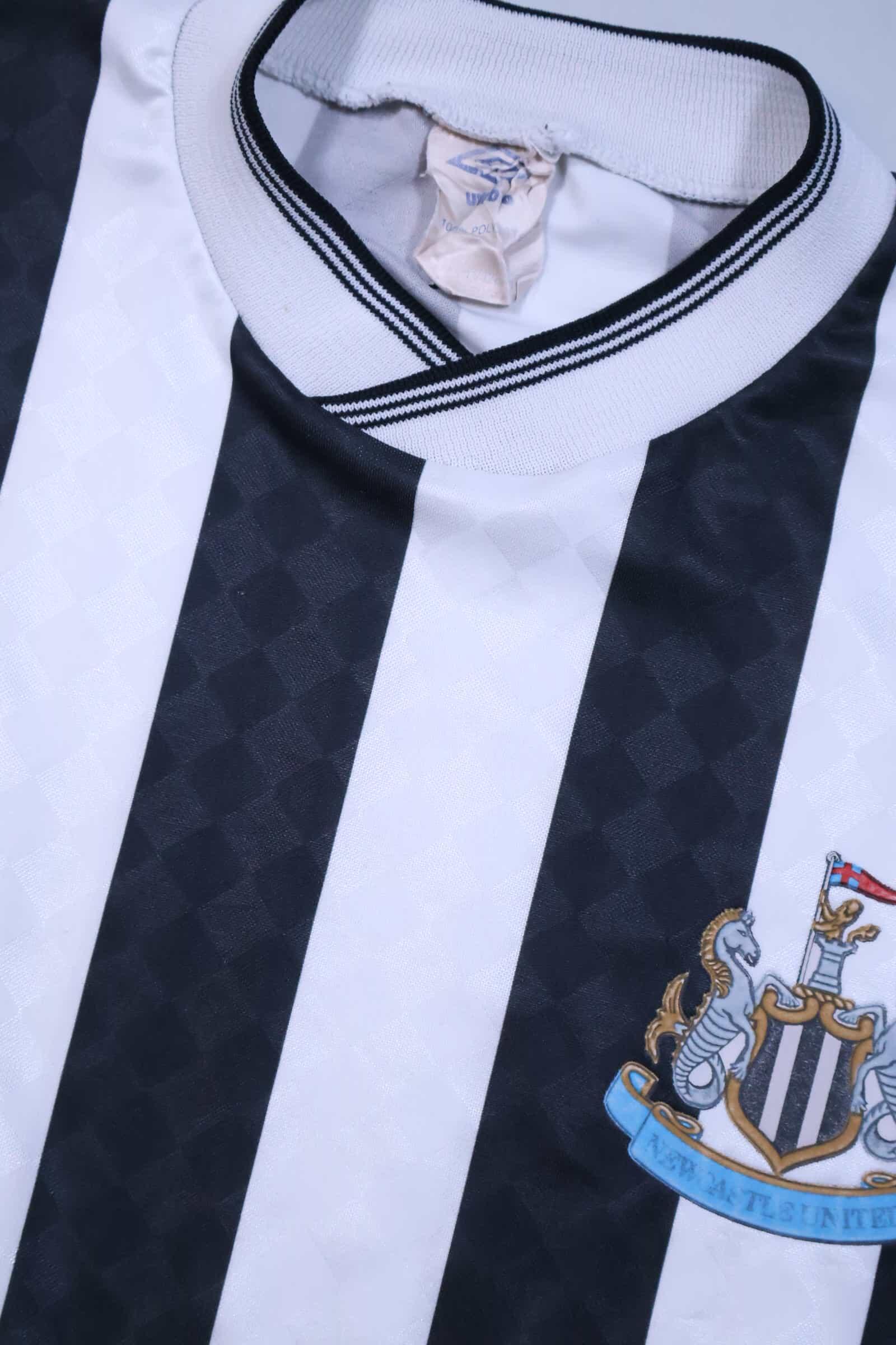Newcastle United 1988/90 Home Shirt - L Authenic Original Football Shirt